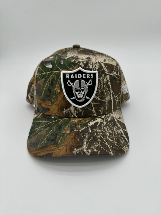 New Era Camo Raiders Snapback