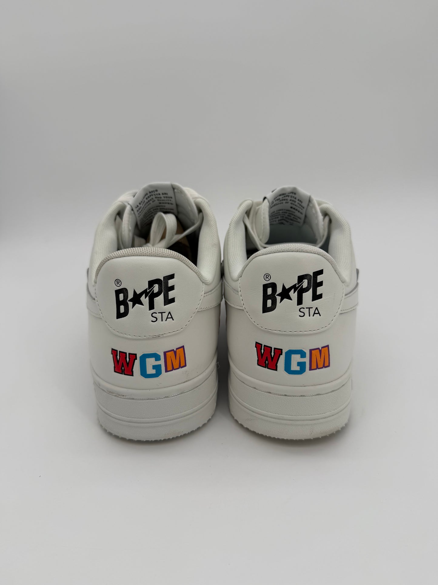 A Bathing Ape Bape Sta Low Shark Pack White