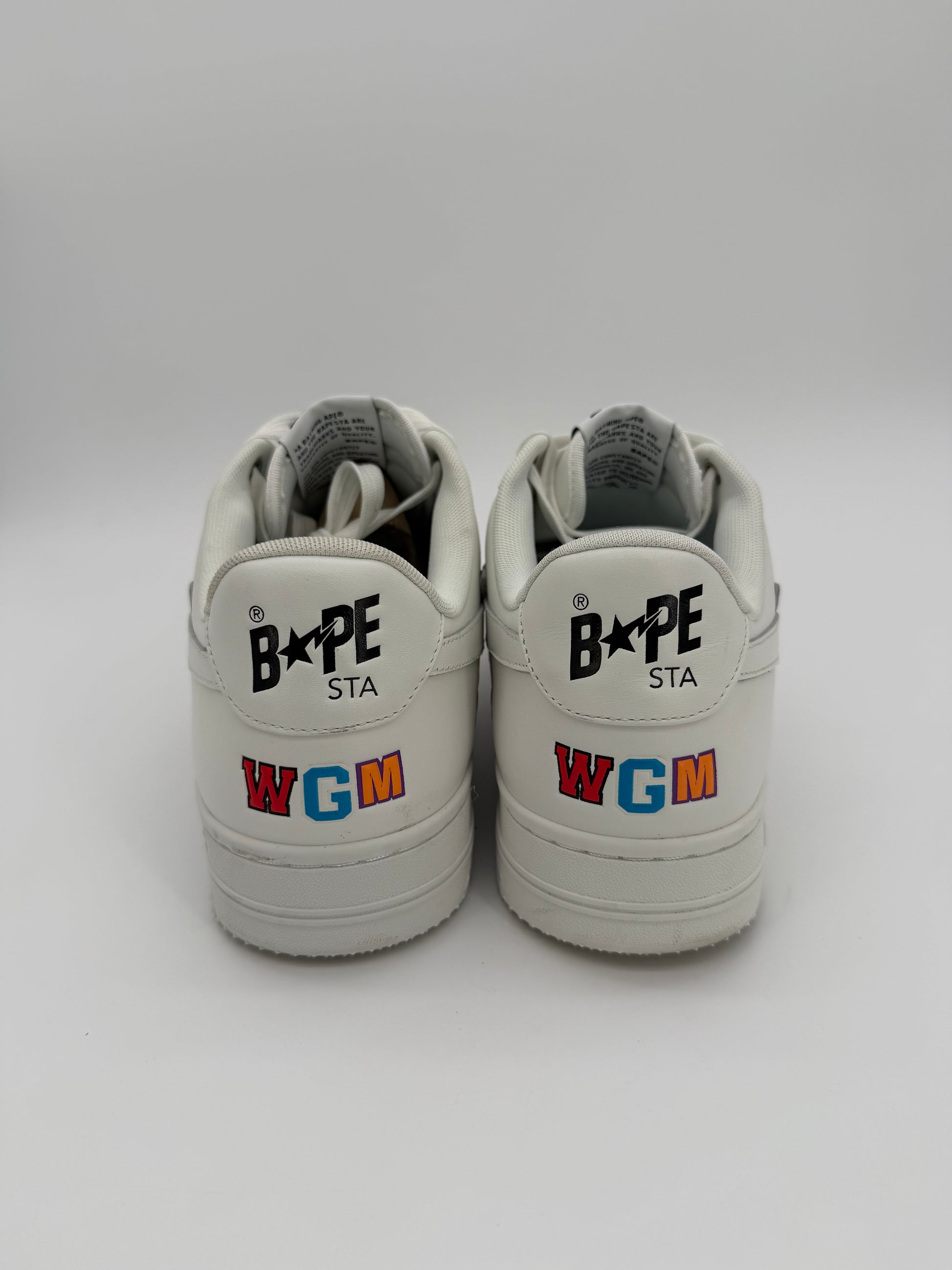 A Bathing Ape Bape Sta Low Shark Pack White