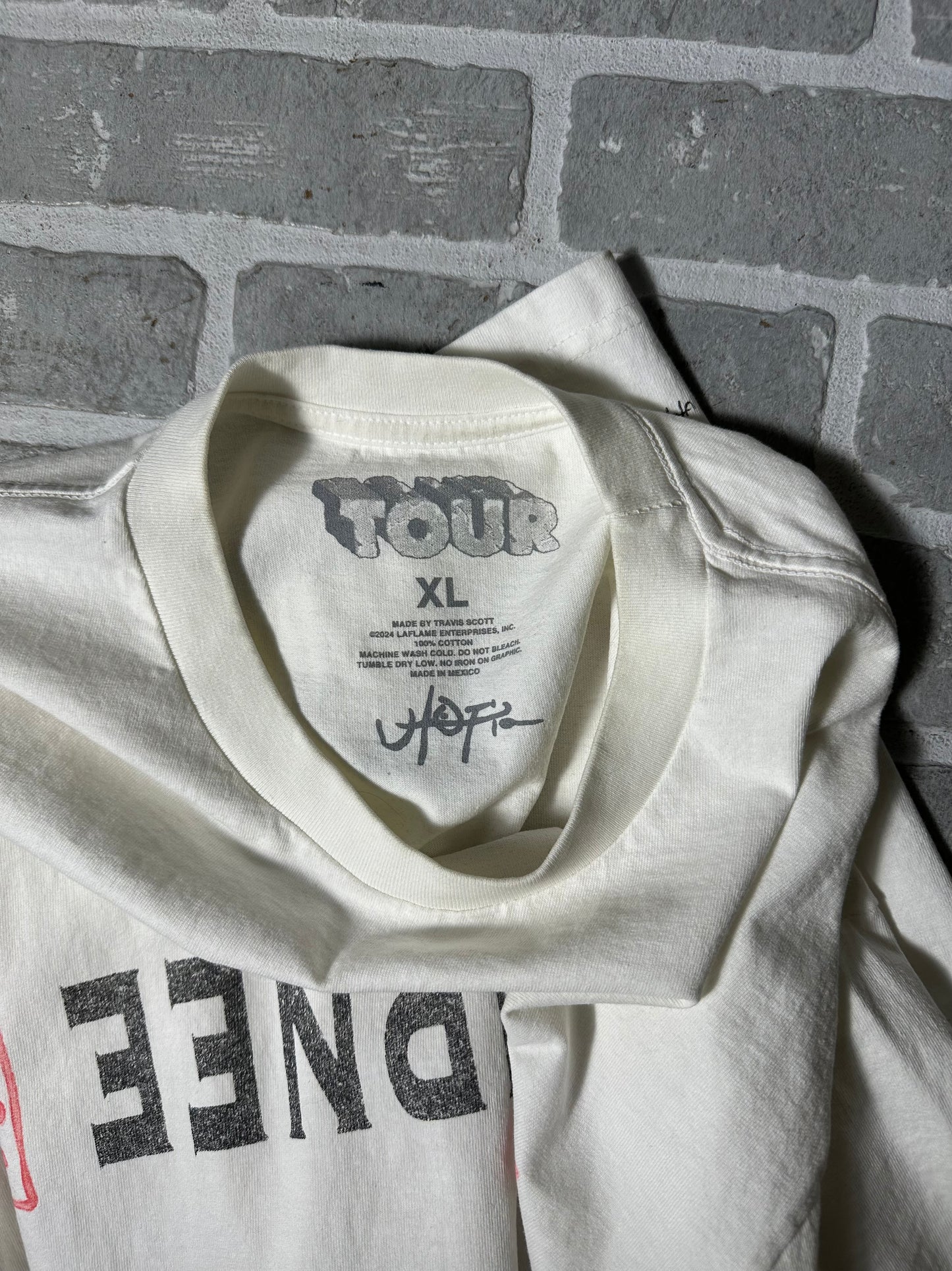 Utopia Tour T Shirt White Eagle On Back