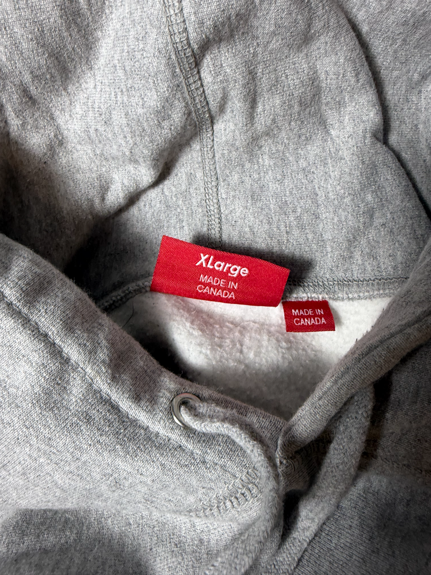 Supreme Water Arc Hooded Sweatshirt Heather Grey