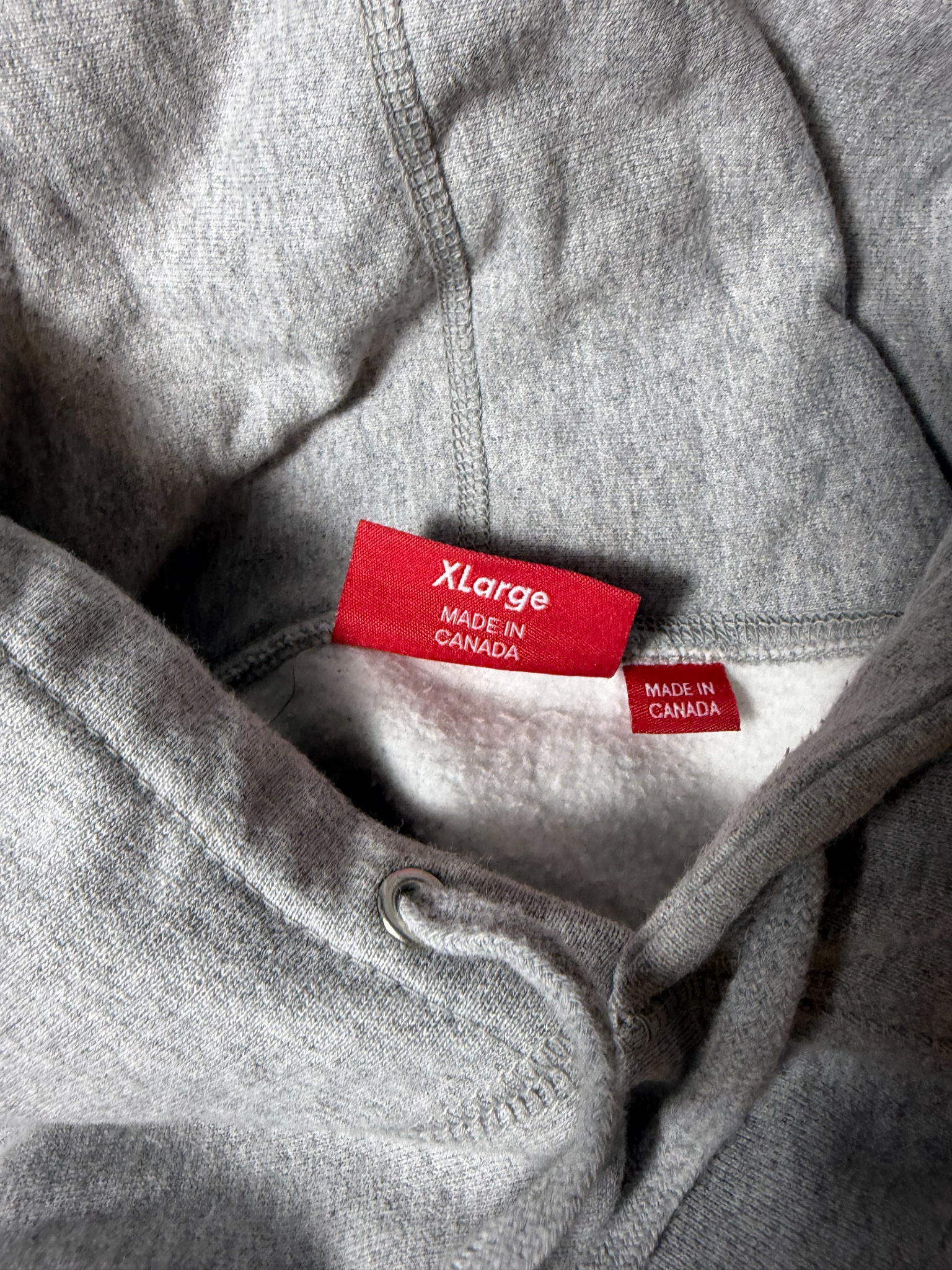 Supreme Water Arc Hooded Sweatshirt Heather Grey