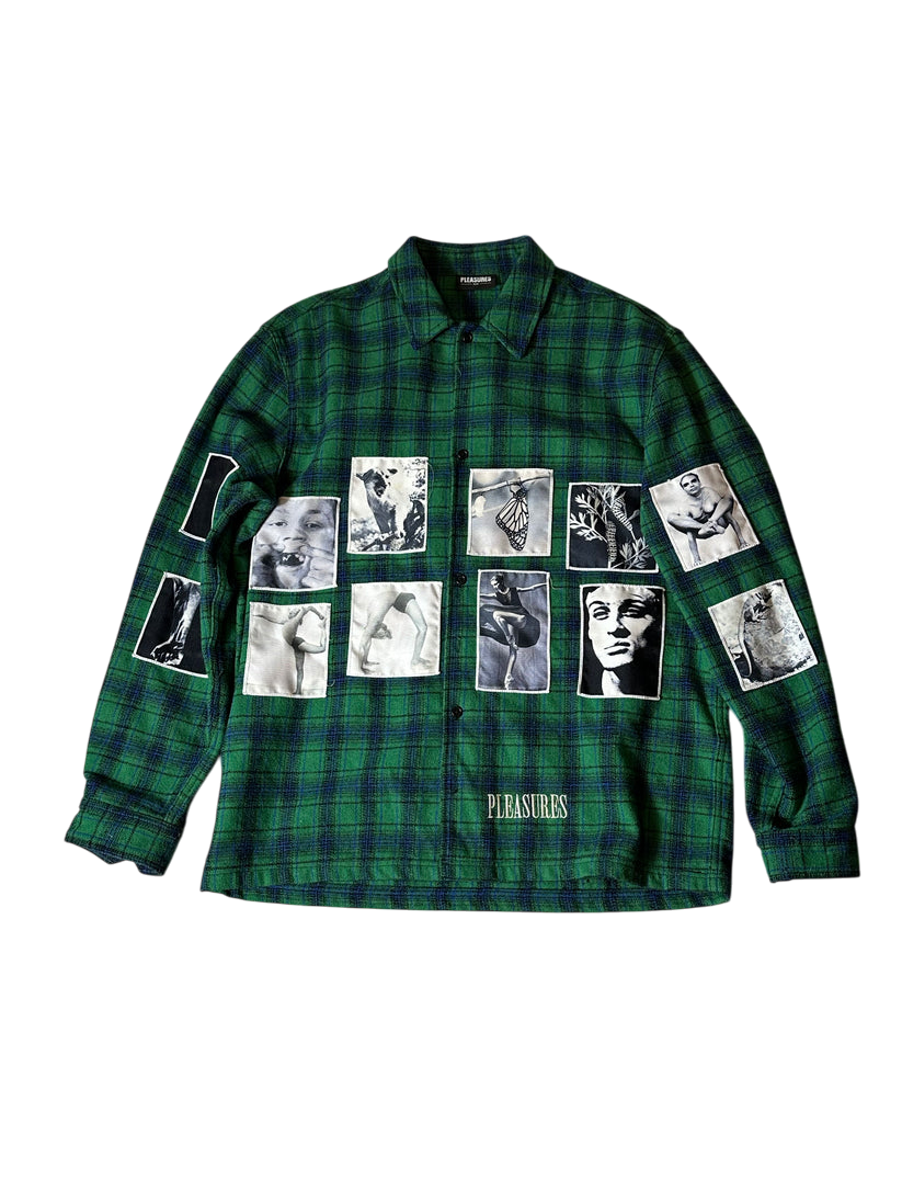 Pleasures Green Flannel