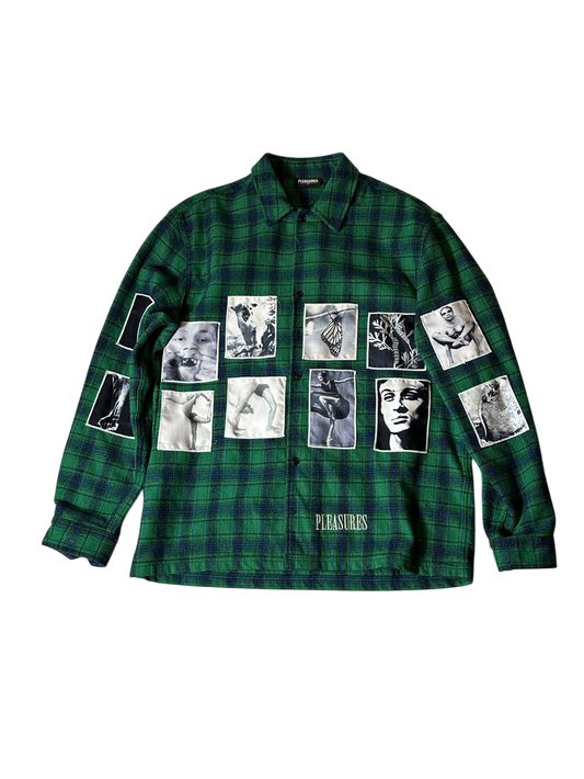 Pleasures Green Flannel