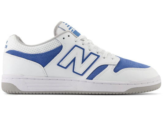 New Balance 480 White Royal Blue Suede