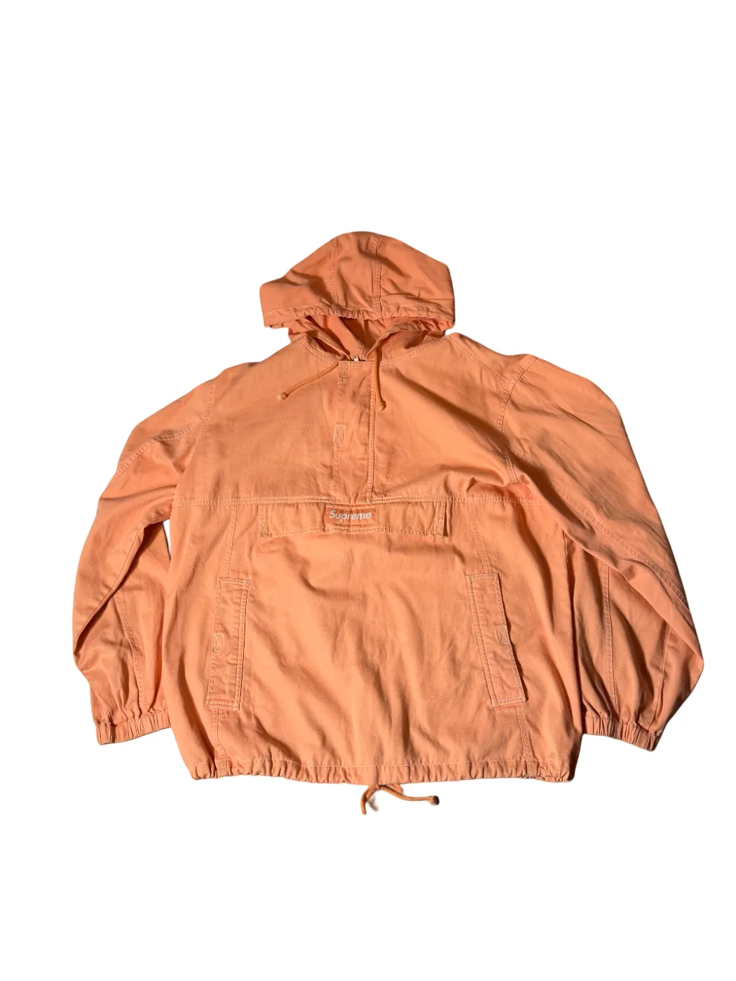 Supreme Contrast Stitch Twill Pullover Peach