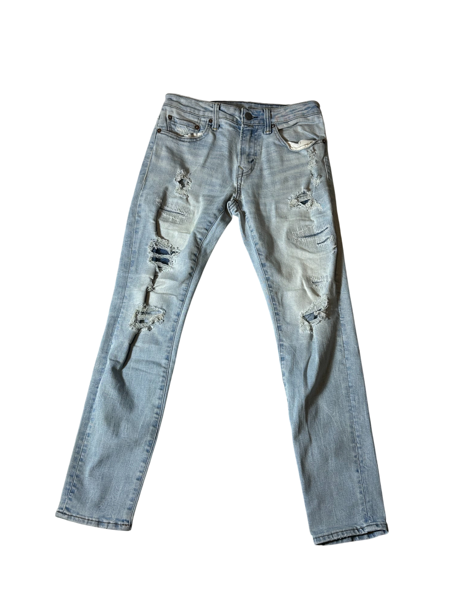 American Eagle ripped blue jeans[skinny]