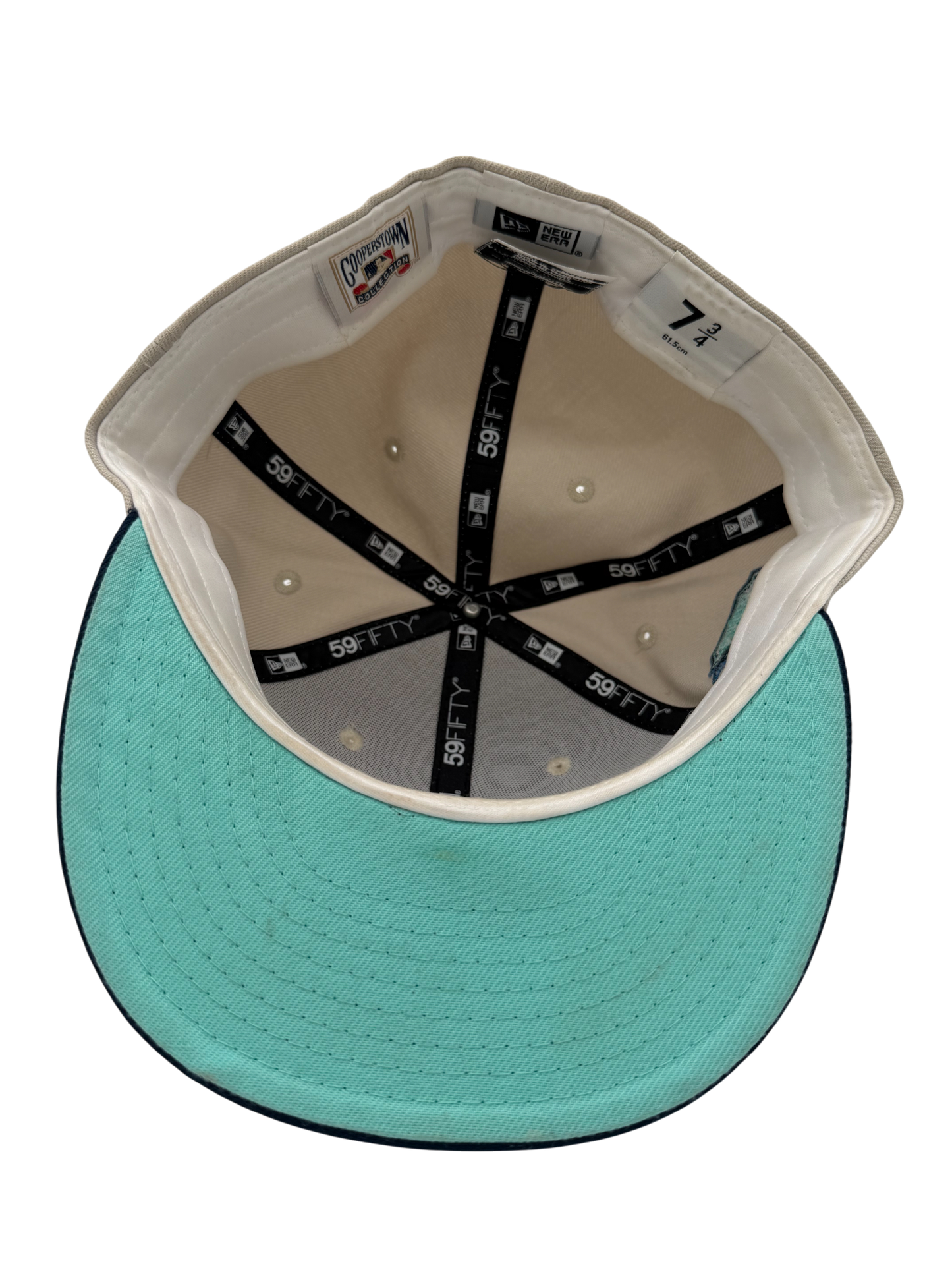 New Era Florida Marlins Fitted Cream/Blue