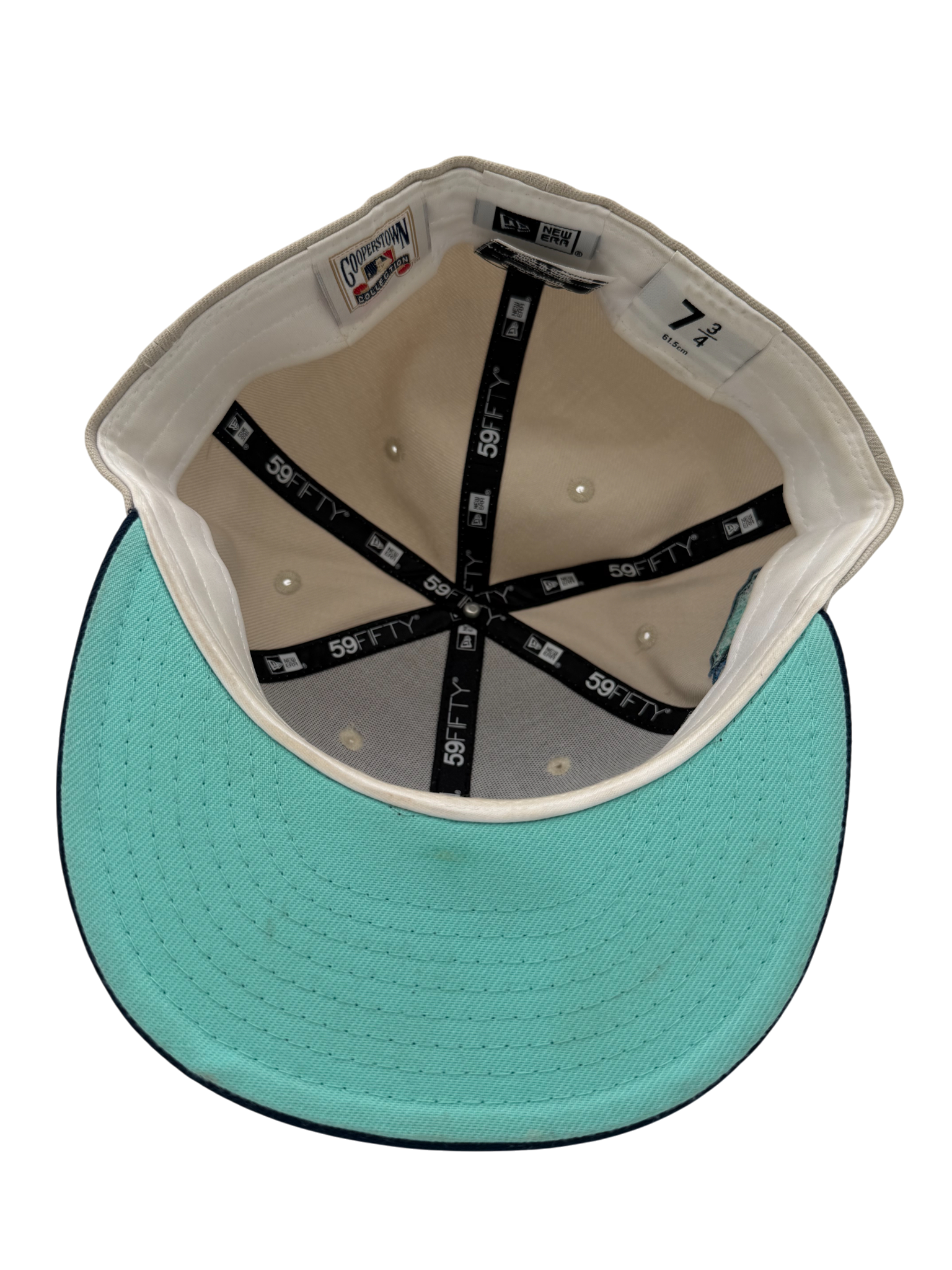 New Era Florida Marlins Fitted Cream/Blue