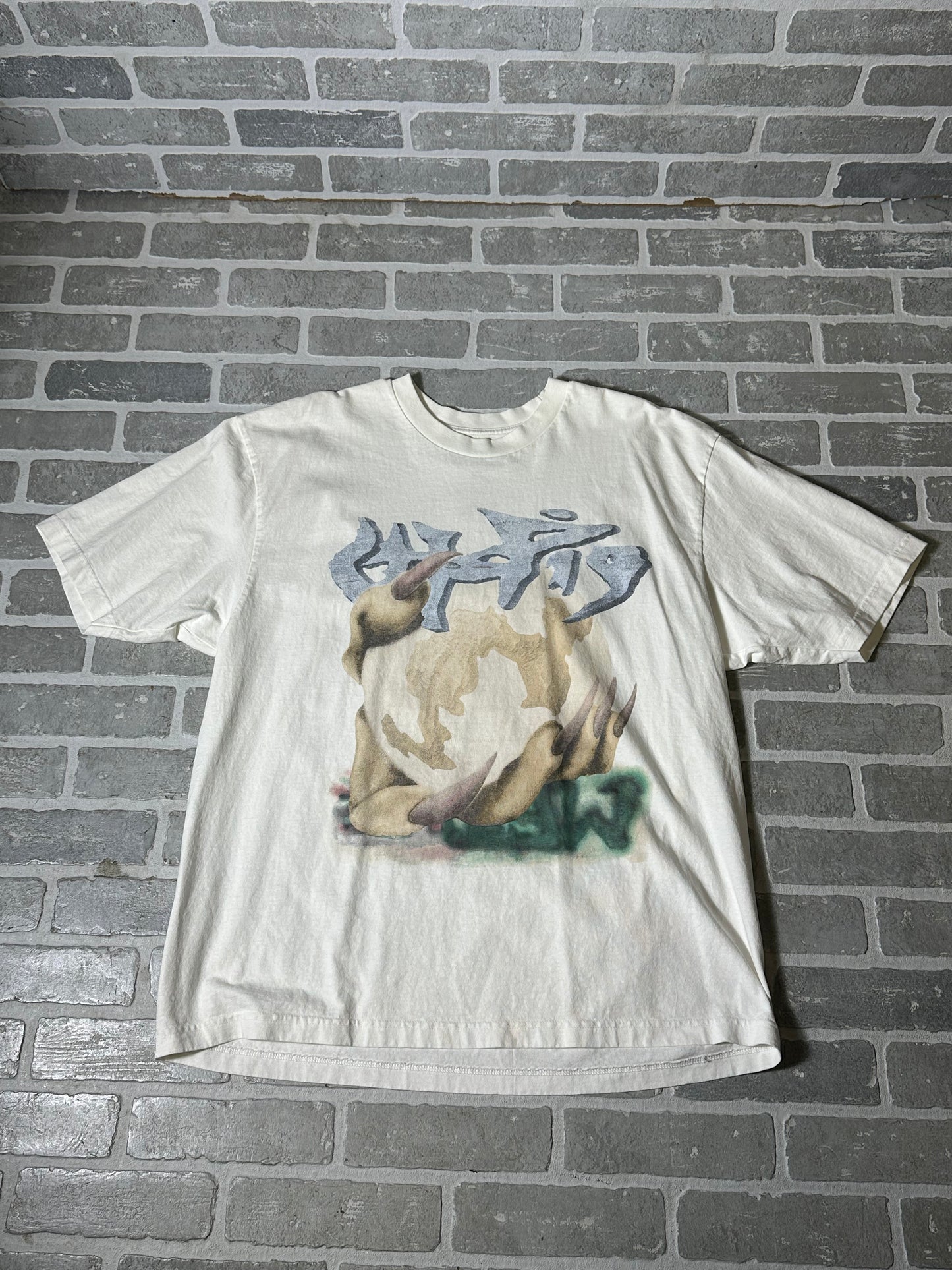 Utopia Tour T Shirt World In Hand White