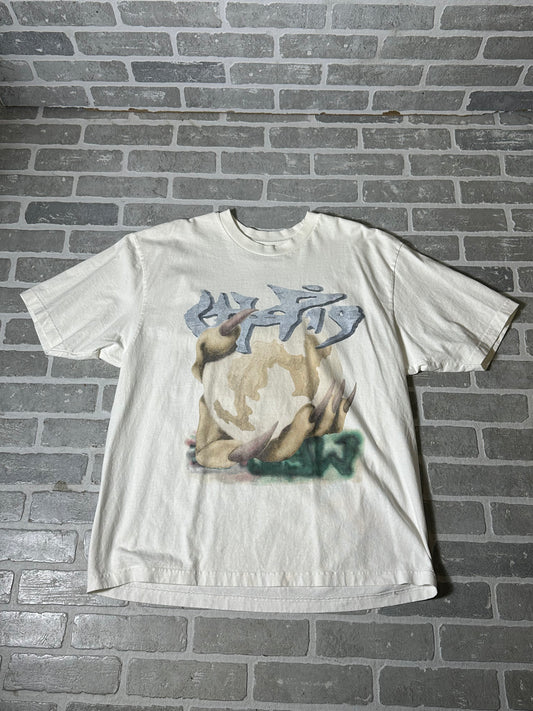 Utopia Tour T Shirt World In Hand White