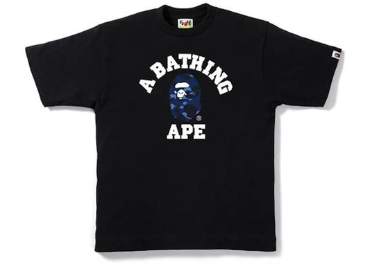 BAPE Color Camo College Tee Black/Navy
