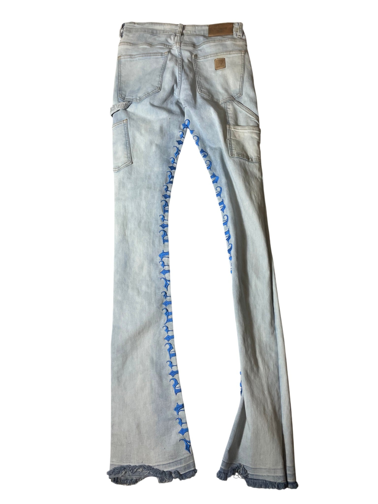 Valabasas Jeans Flared with Blue Stitch