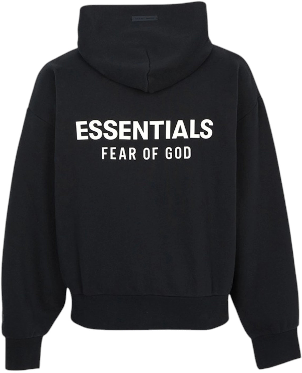 Fear of God Essentials Classic Hood Zip Up Sweatshirt Black