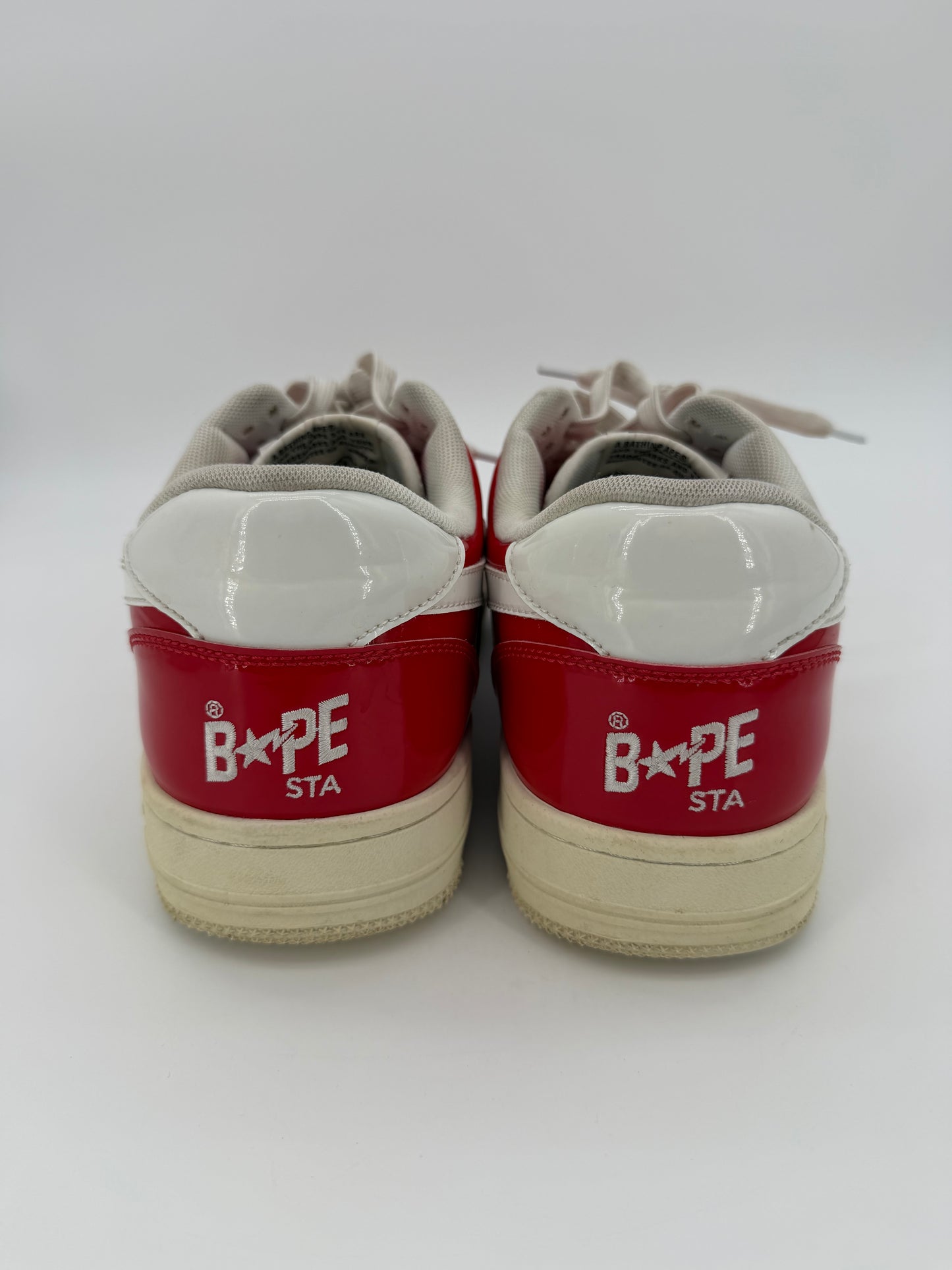 A Bathing Ape Bape Sta Low Patent Red