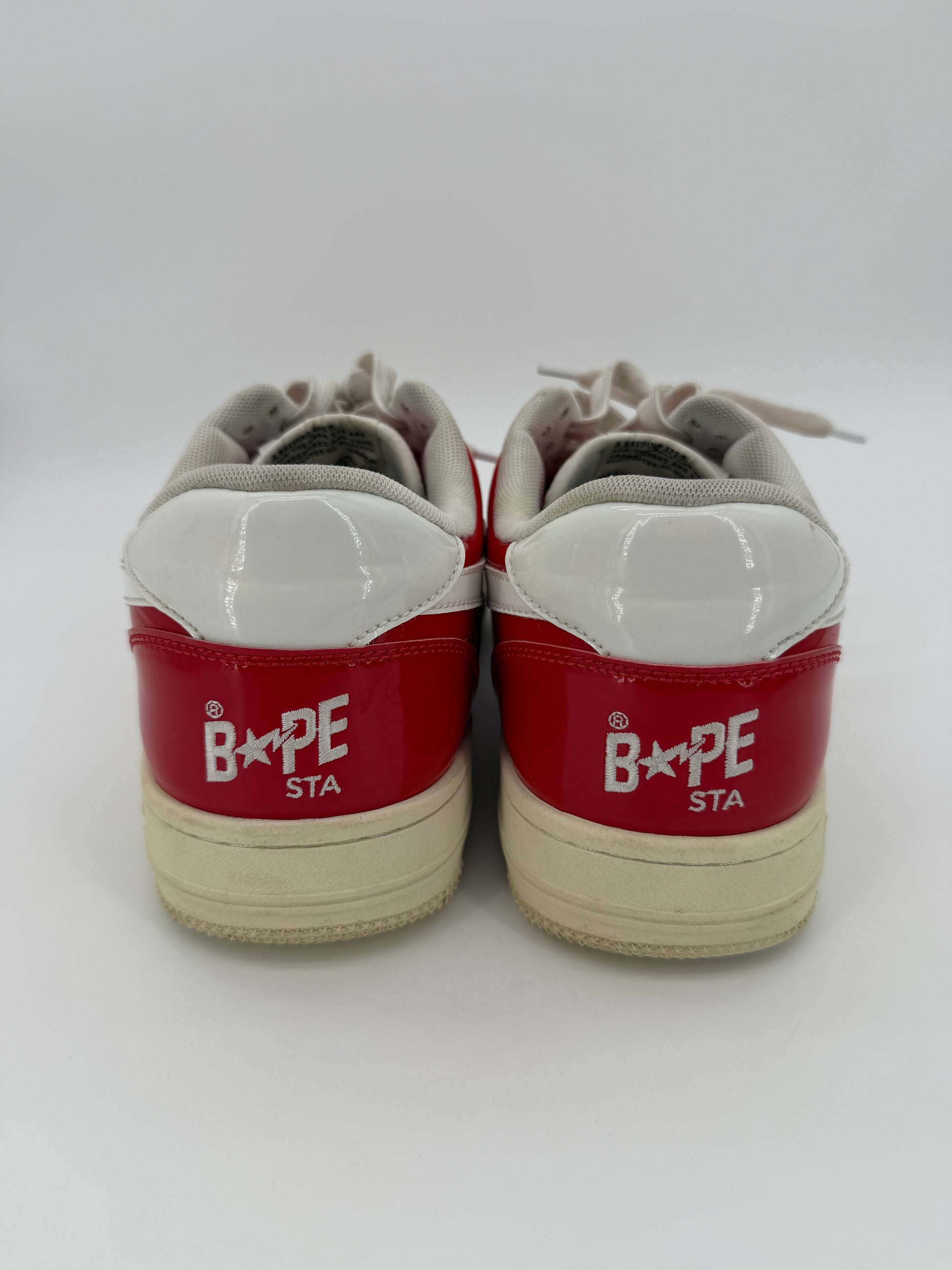 A Bathing Ape Bape Sta Low Patent Red