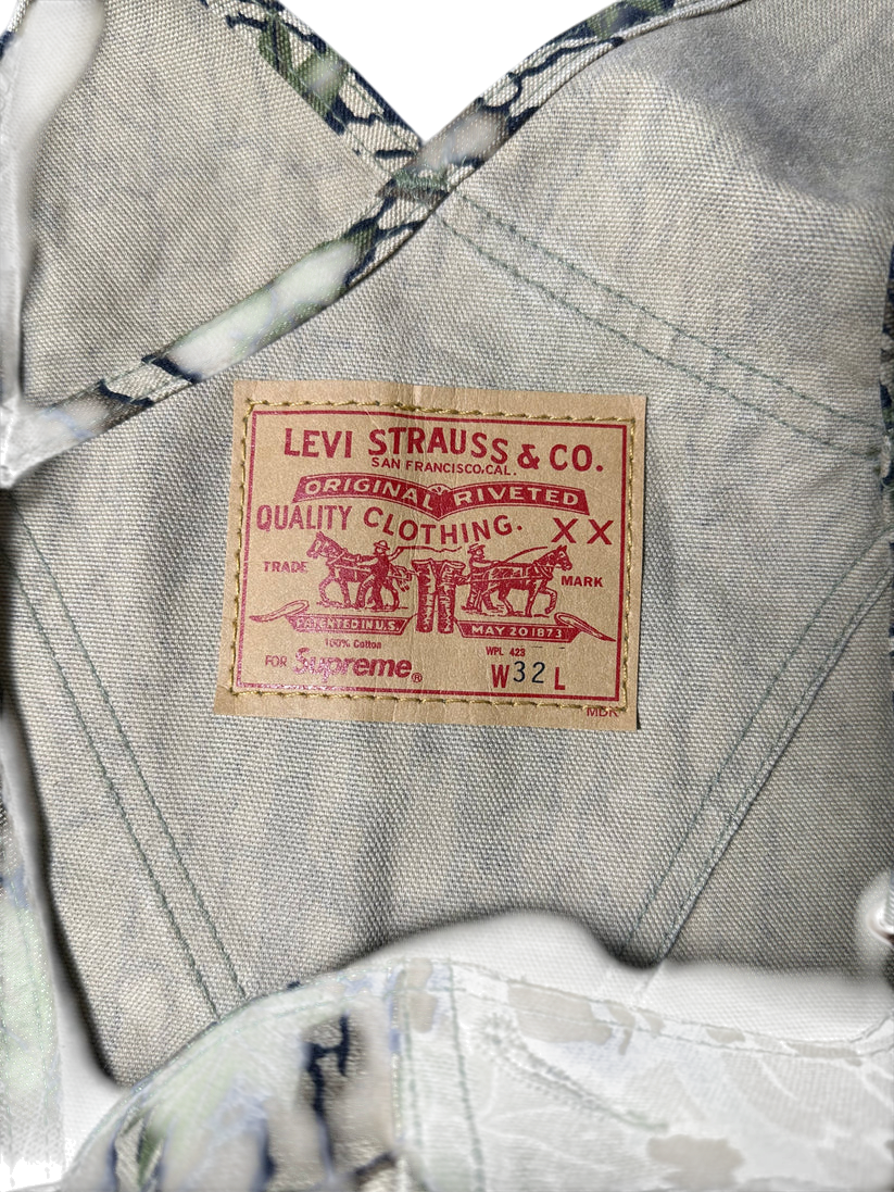 Supreme Levi's Camo Overalls Woodland