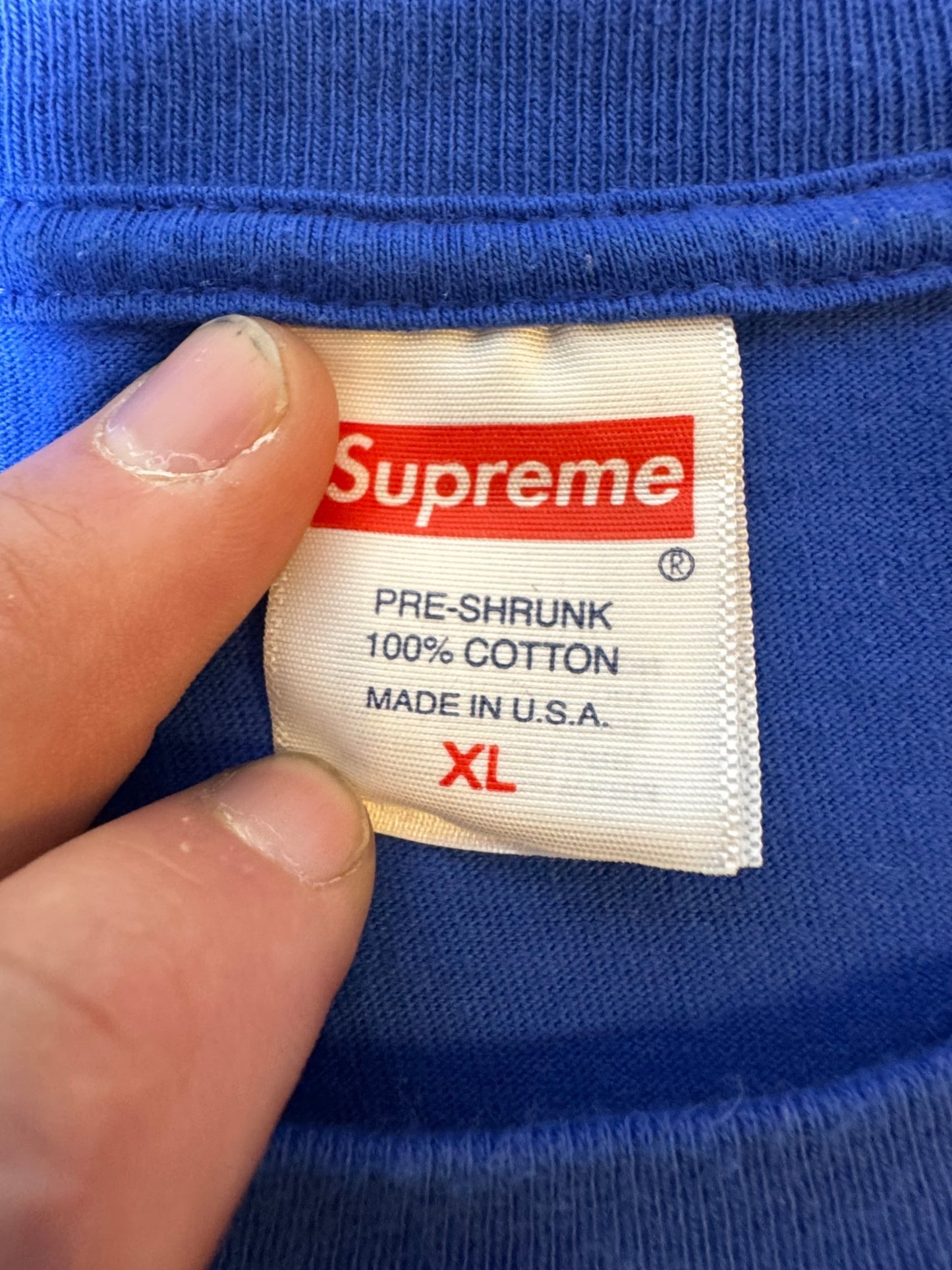 Supreme Paint Tee Royal Blue