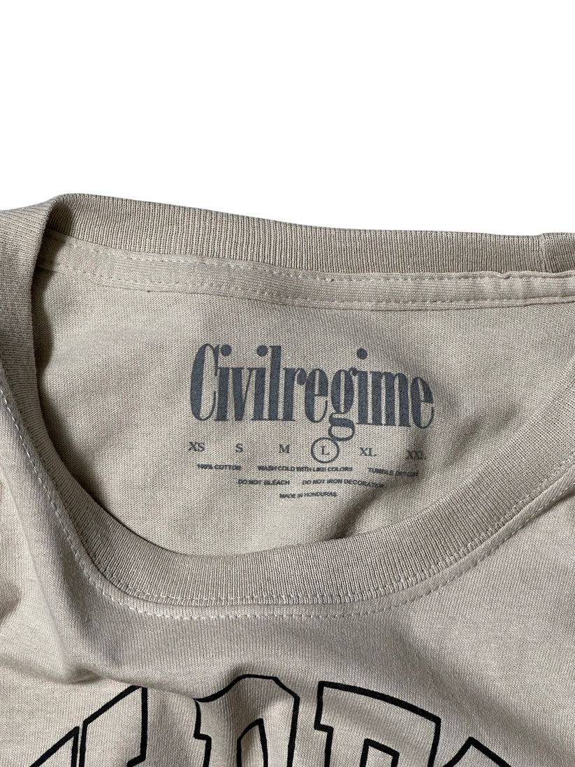 Civilregime Skull Fire T Shirt Brown