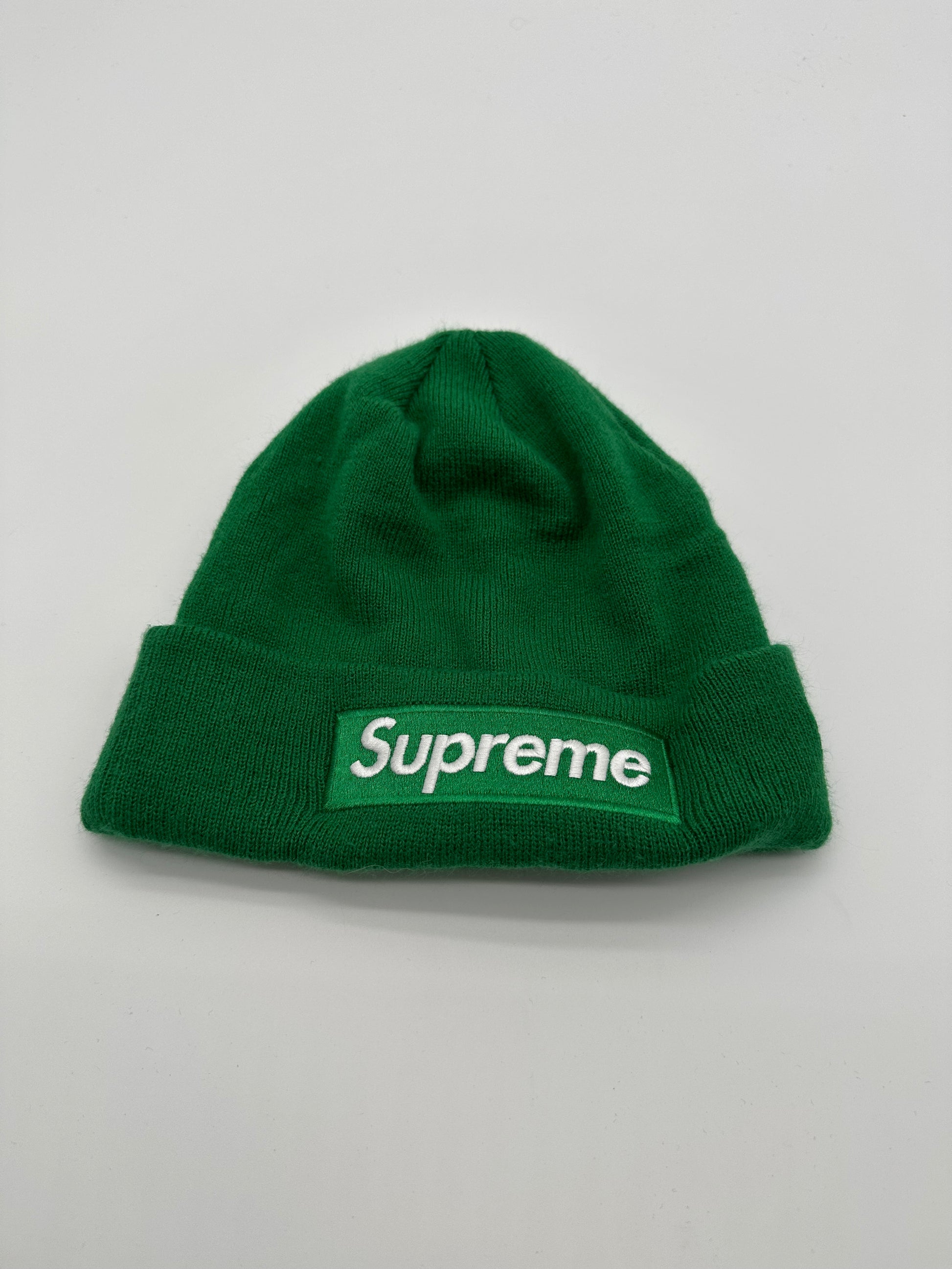 Supreme New Era Box Logo Beanie (FW24) Green