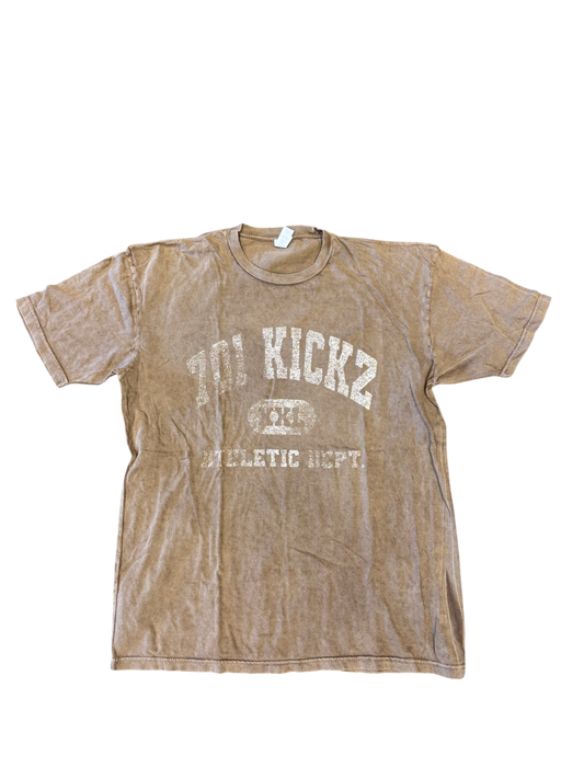 701 Kickz Athletic Dept Tee Tan Vintage Wash