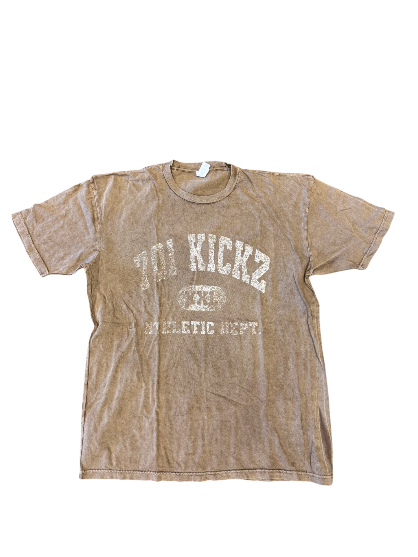 701 Kickz Athletic Dept Tee Tan Vintage Wash
