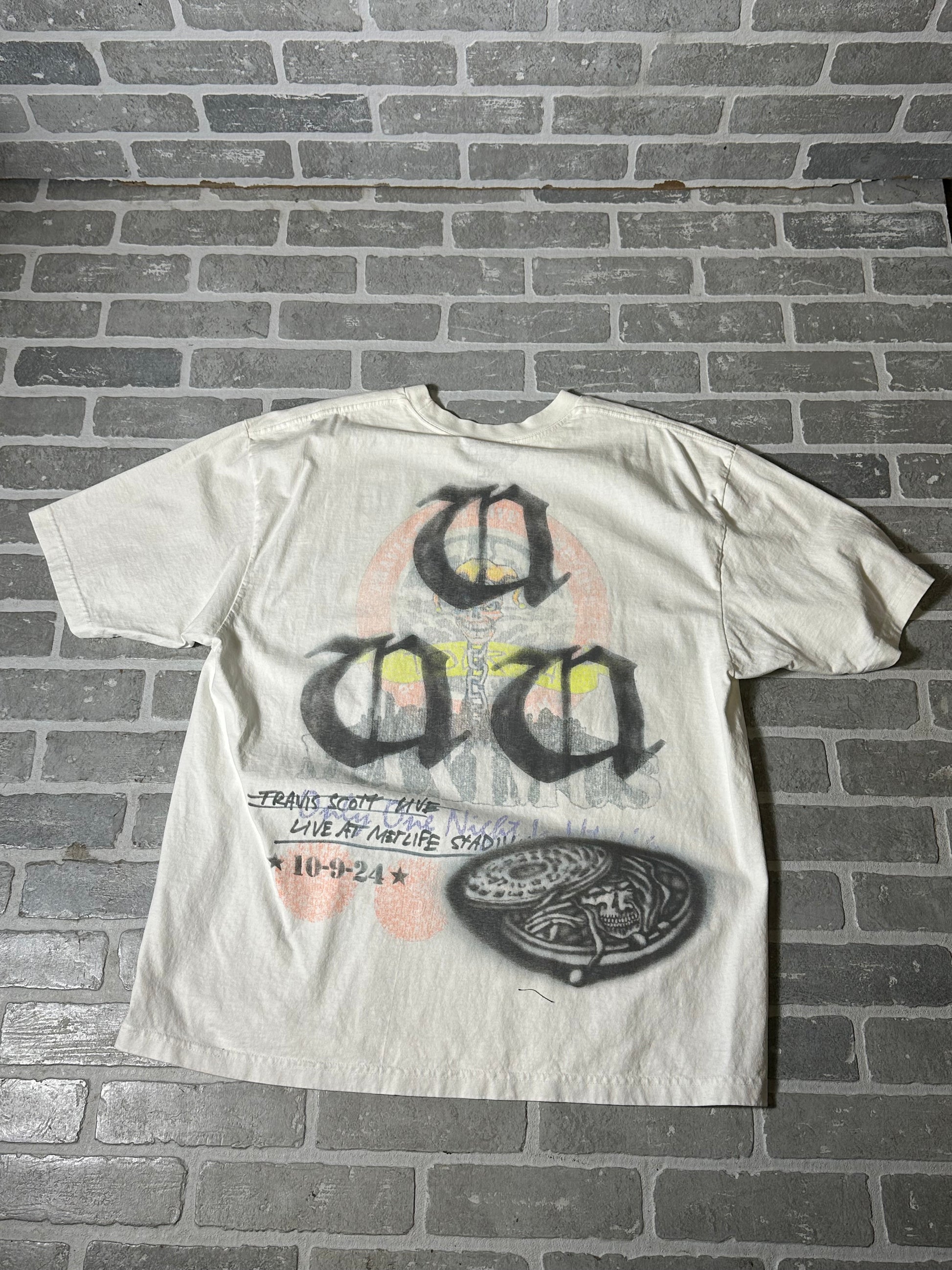 Utopia Tour T Shirt World In Hand White