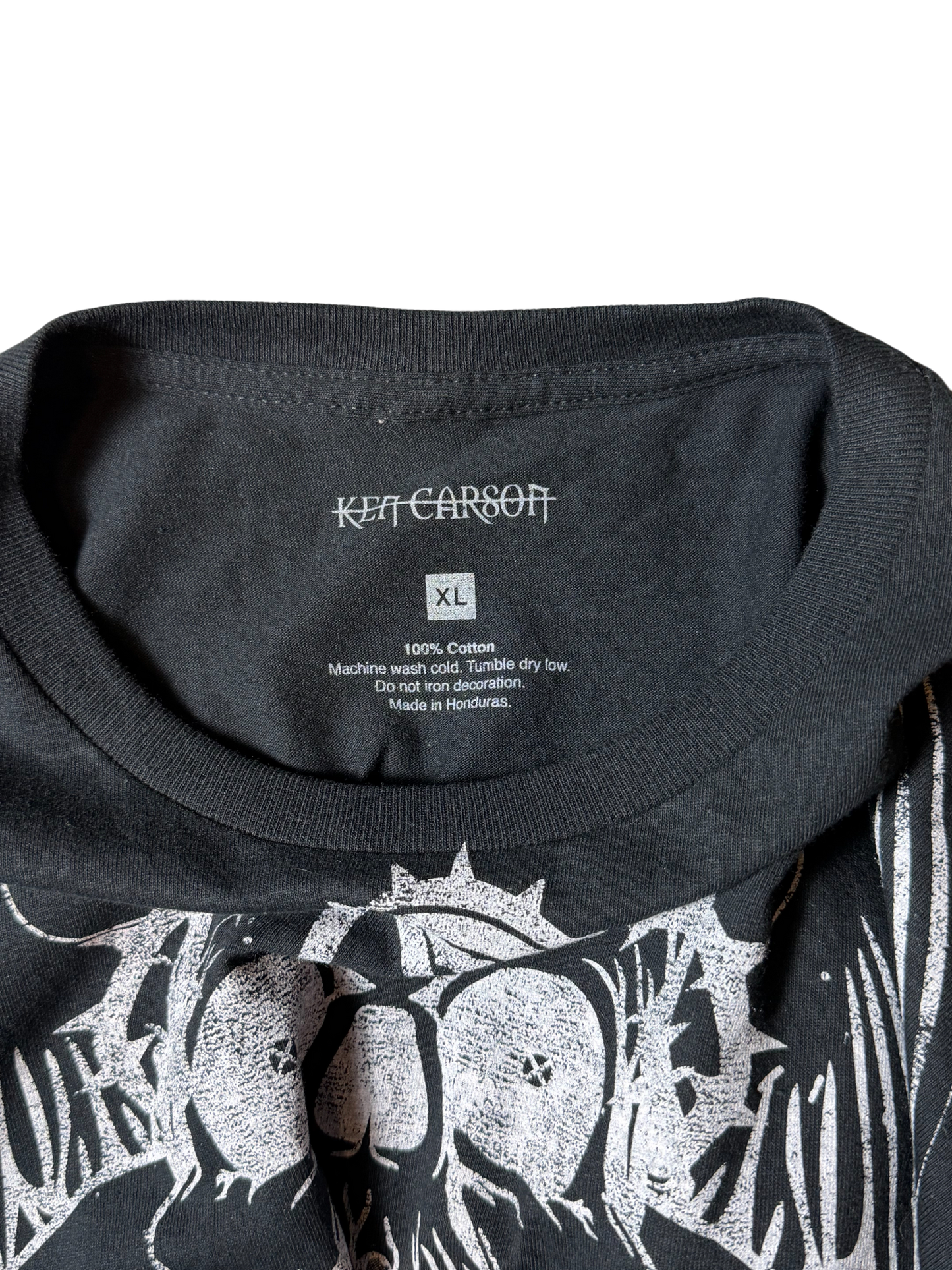 Ken Carson Merch T Shirt White Face Black T Shirt