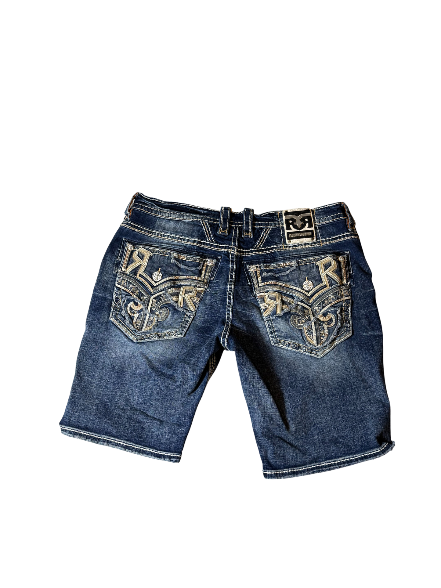 Rock Revival Jean Shorts Blue Wash