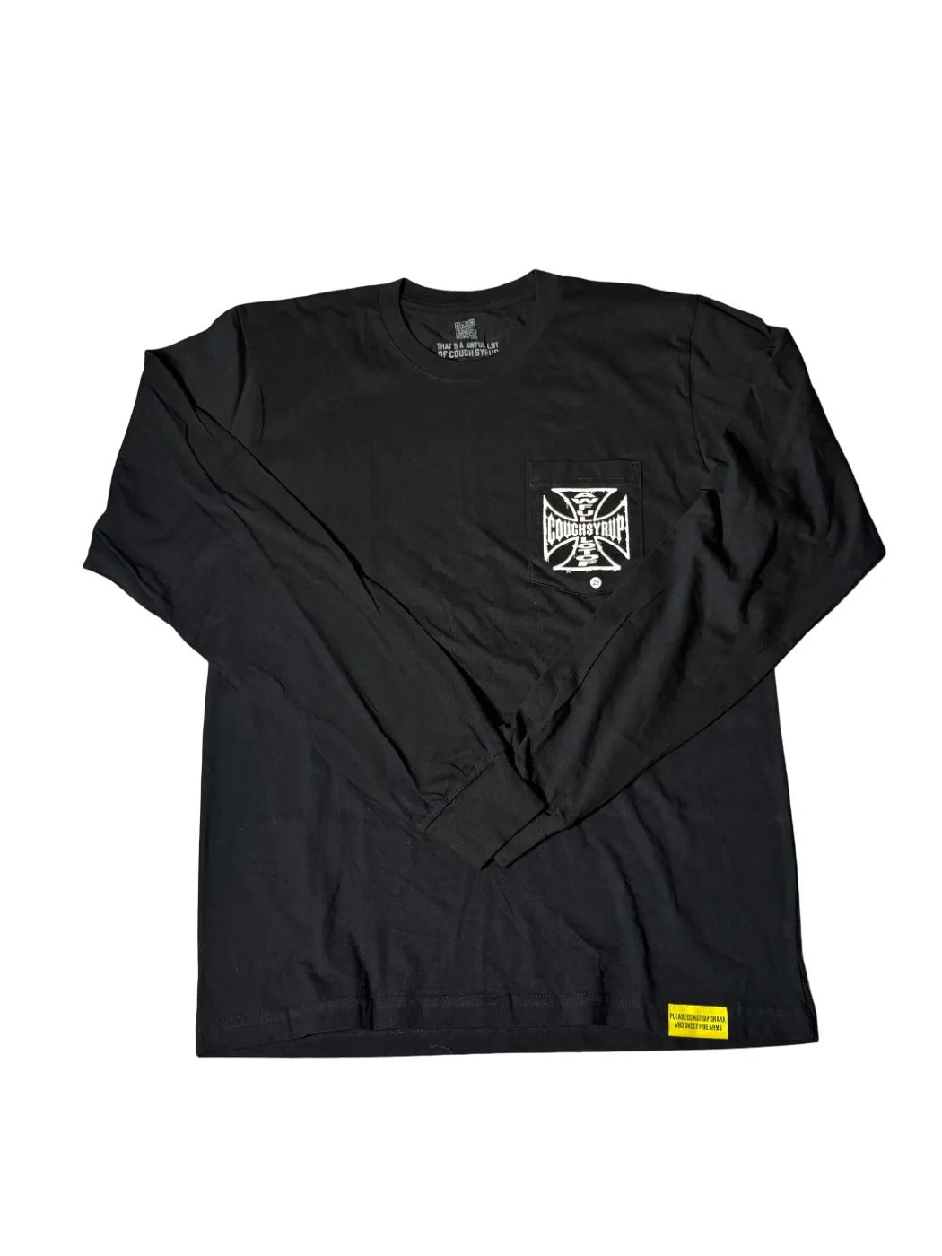 That's A Awful Lot of Cough Syrup Black Cross long Sleeve