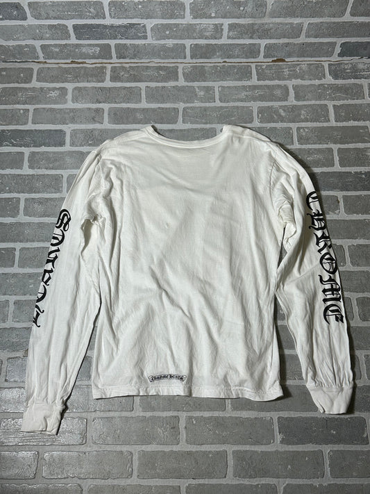 Chrome Hearts Long Sleeve White Pocket Shirt