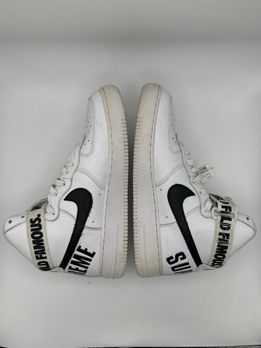 Nike Air Force 1 High Supreme World Famous White