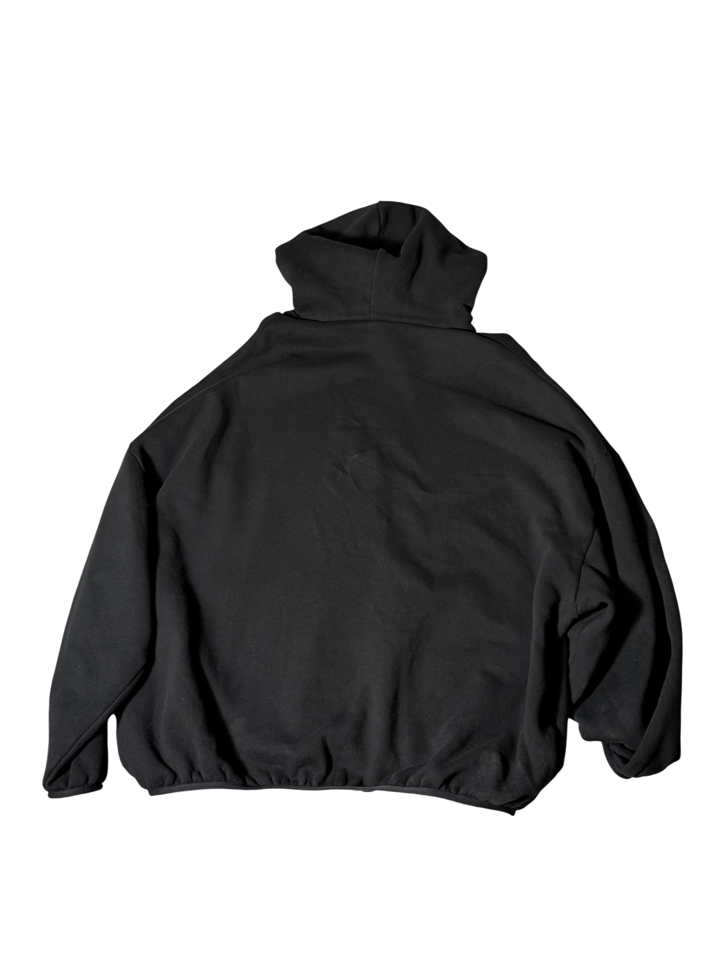 Essentials Black Hoodie Tapered Bottom