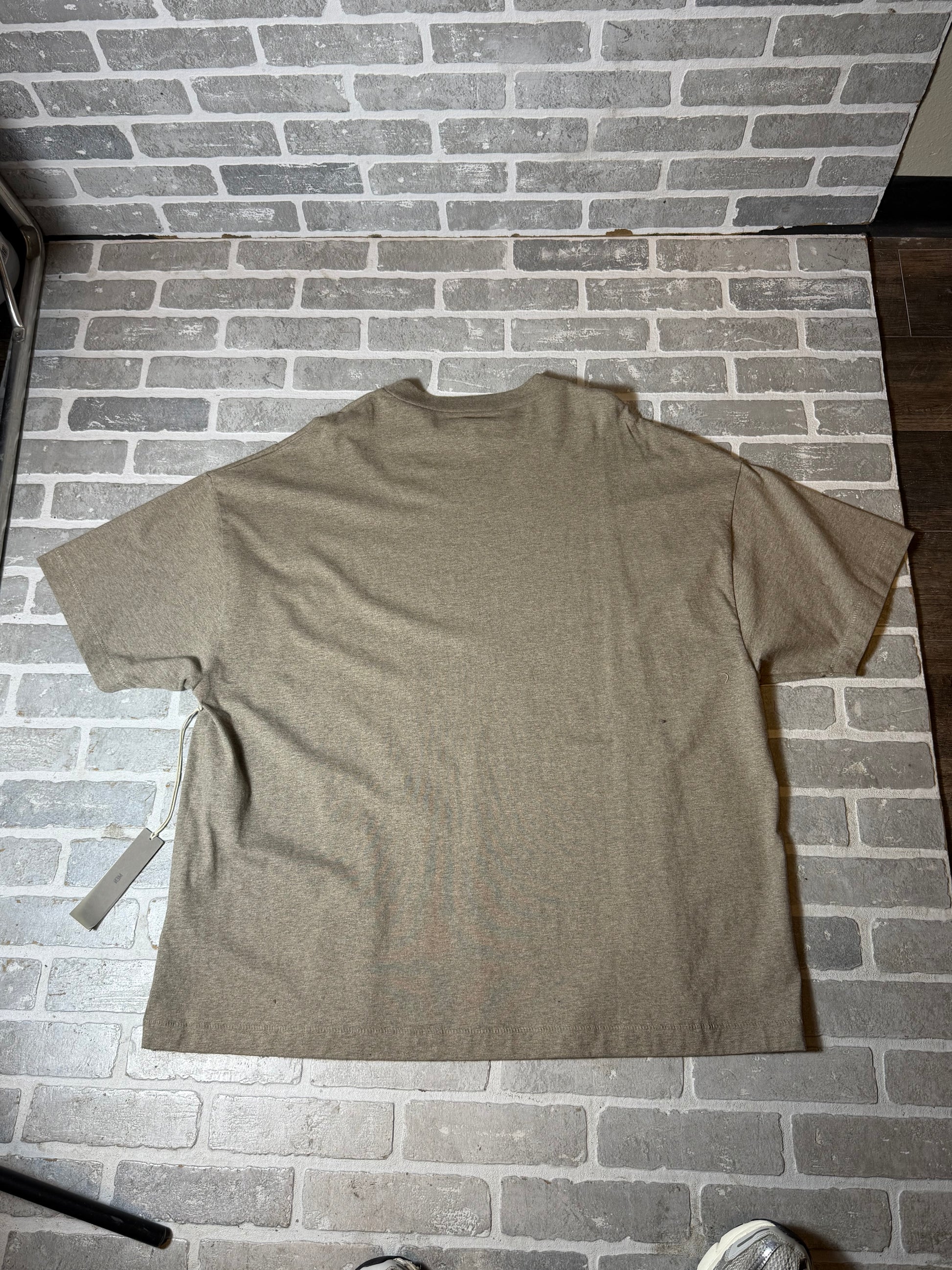 Fear of God Essentials Heather Gray Essentials Logo Black