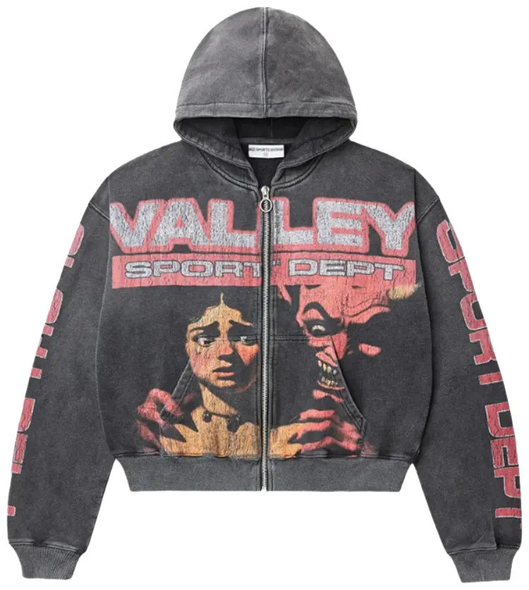 Vale Forever Devils Advocate Zip Up Hoodie 'Black/Red'