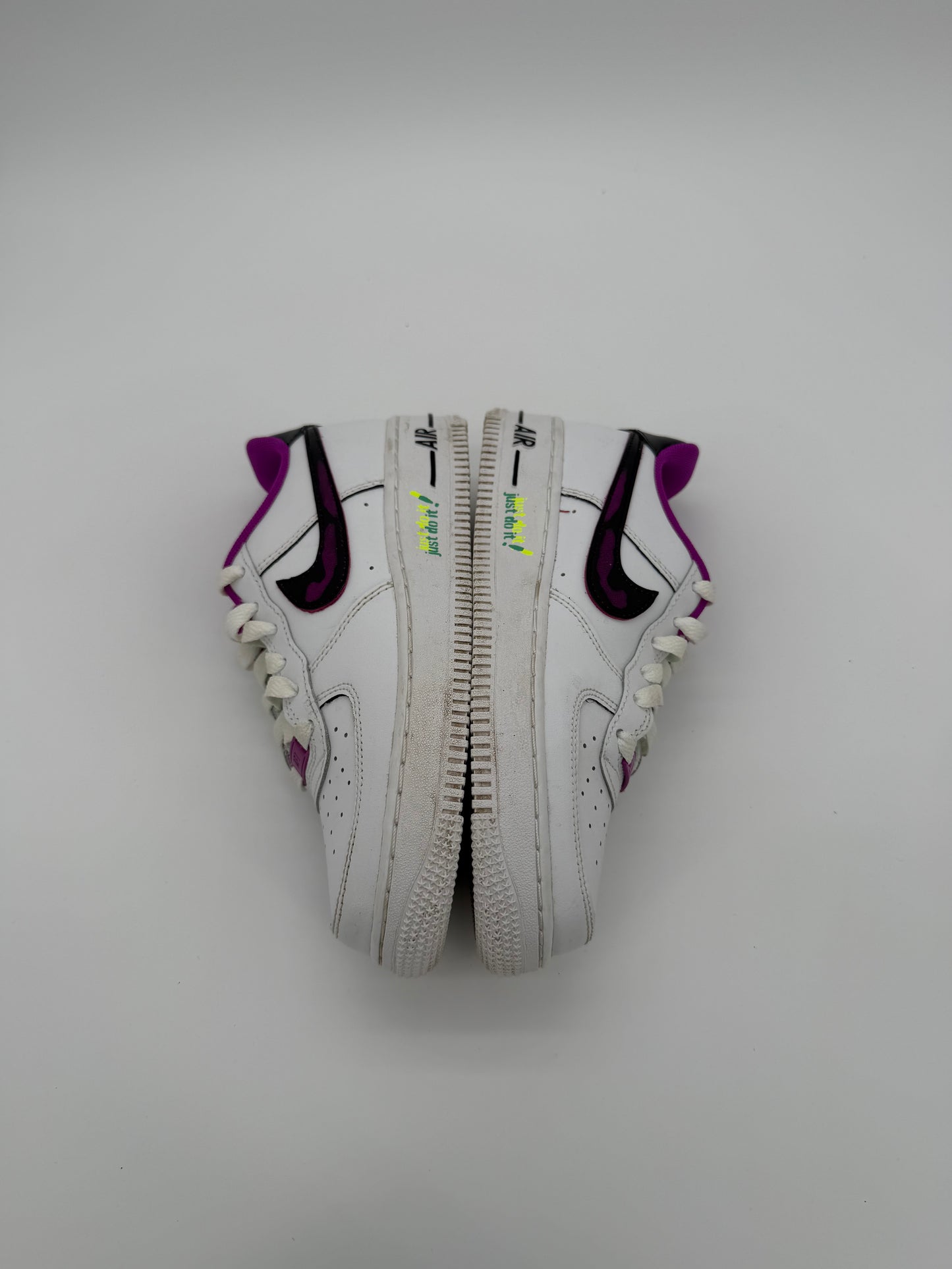 Nike Air Force 1 Low '07 LV8 Just Do It! White Vivid Purple (GS)
