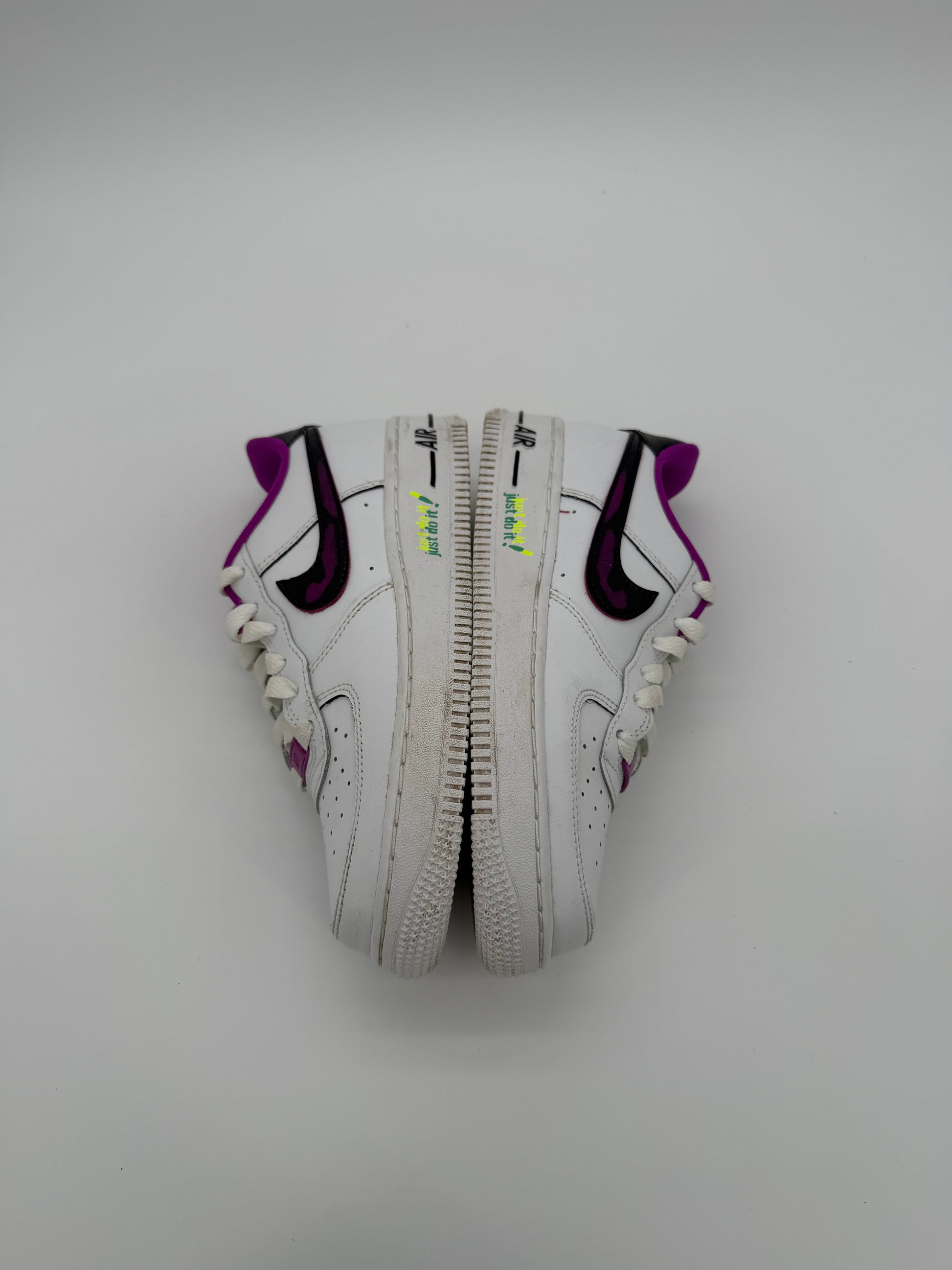 Nike Air Force 1 Low '07 LV8 Just Do It! White Vivid Purple (GS)