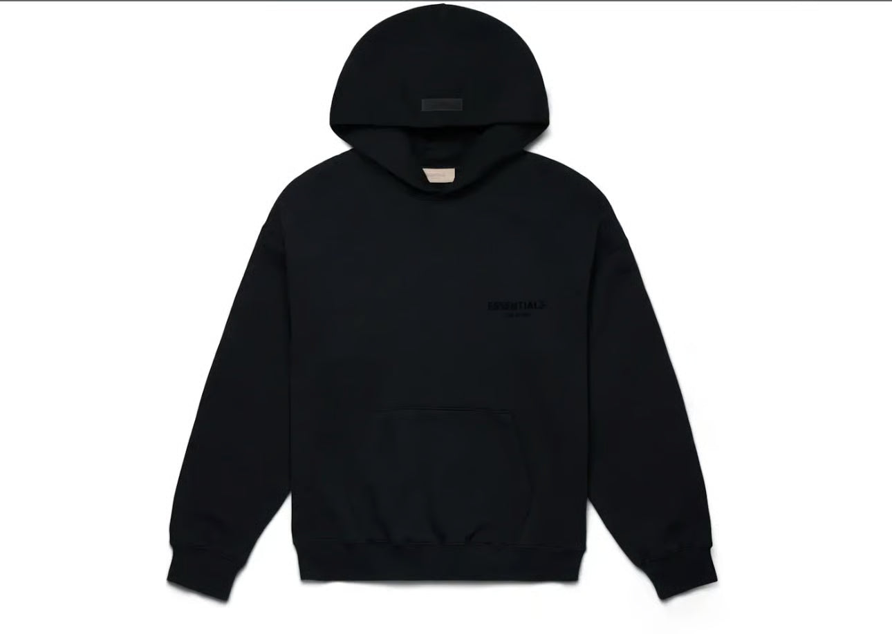 Fear of God Essentials Hoodie Stretch Limo Black 22'