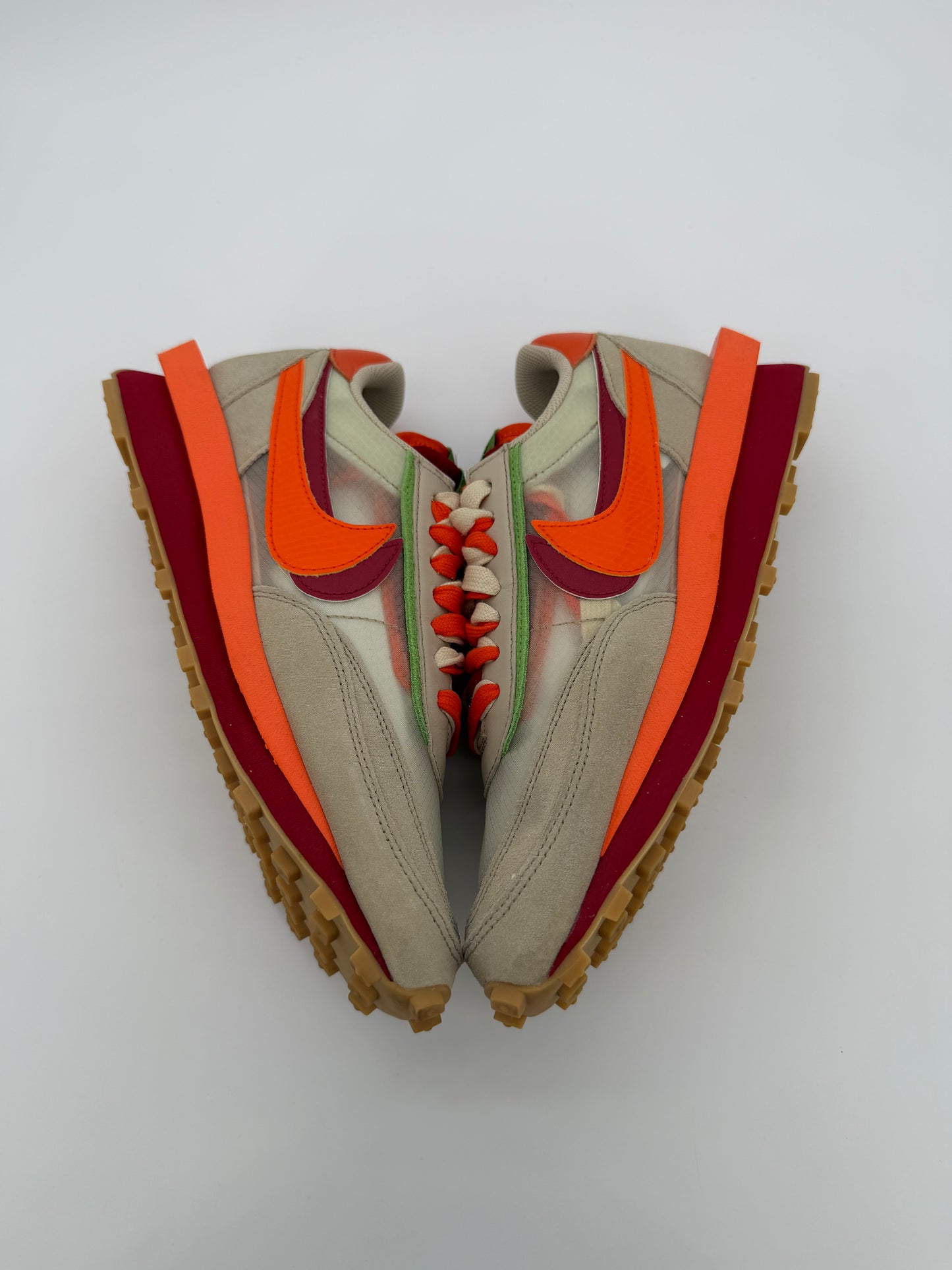 Nike LD Waffle sacai CLOT Kiss of Death Net Orange Blaze