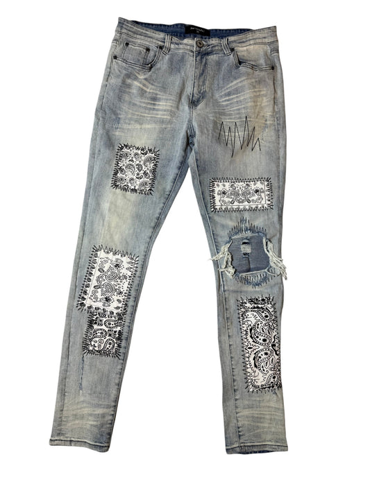Serenade Bandana Patch work jeans