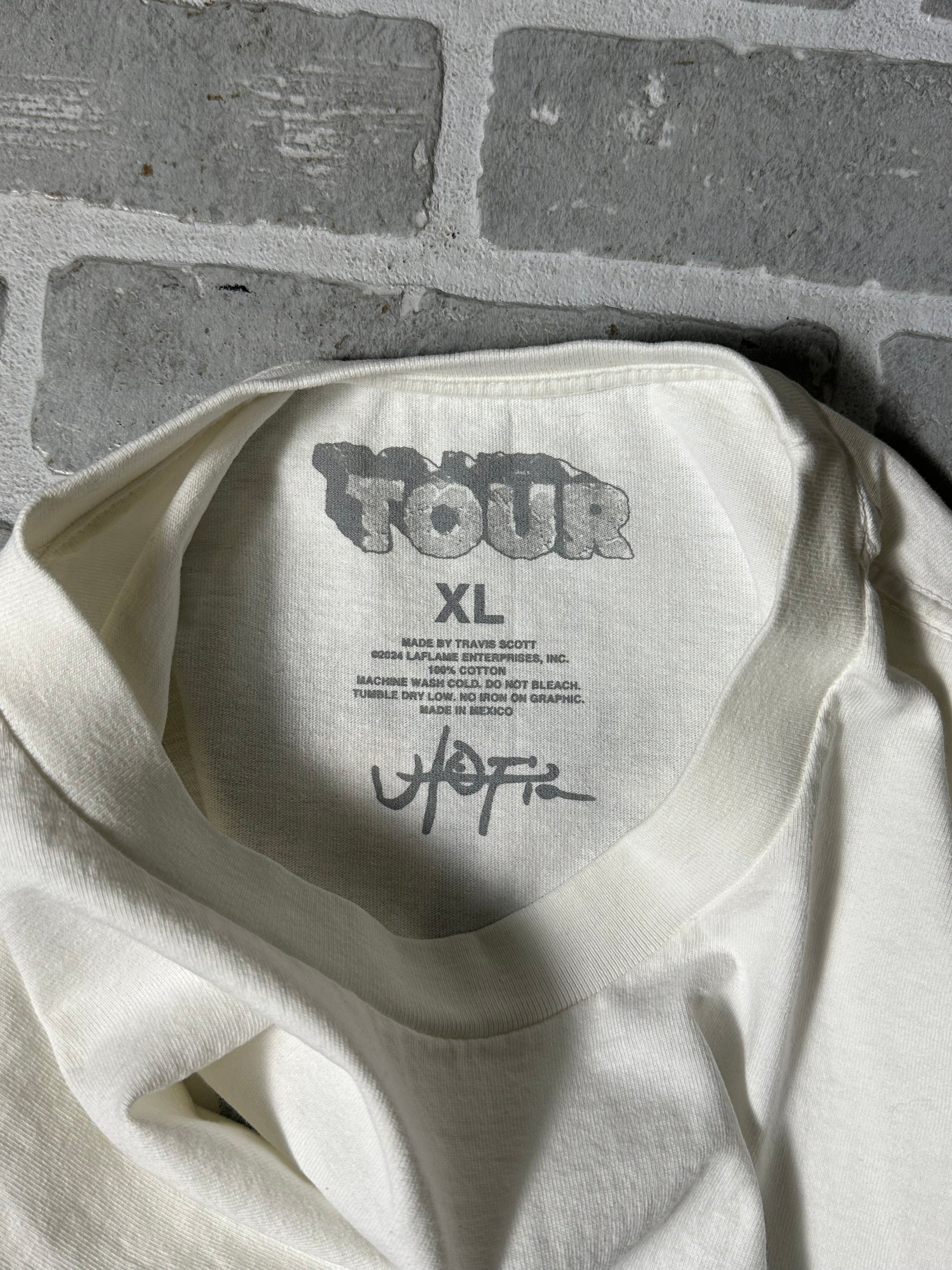 Utopia Tour T Shirt World In Hand White