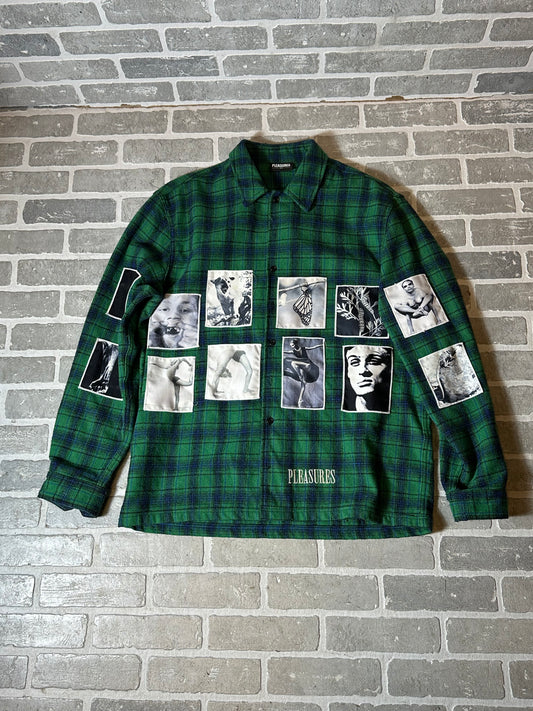 Pleasures Green Flannel