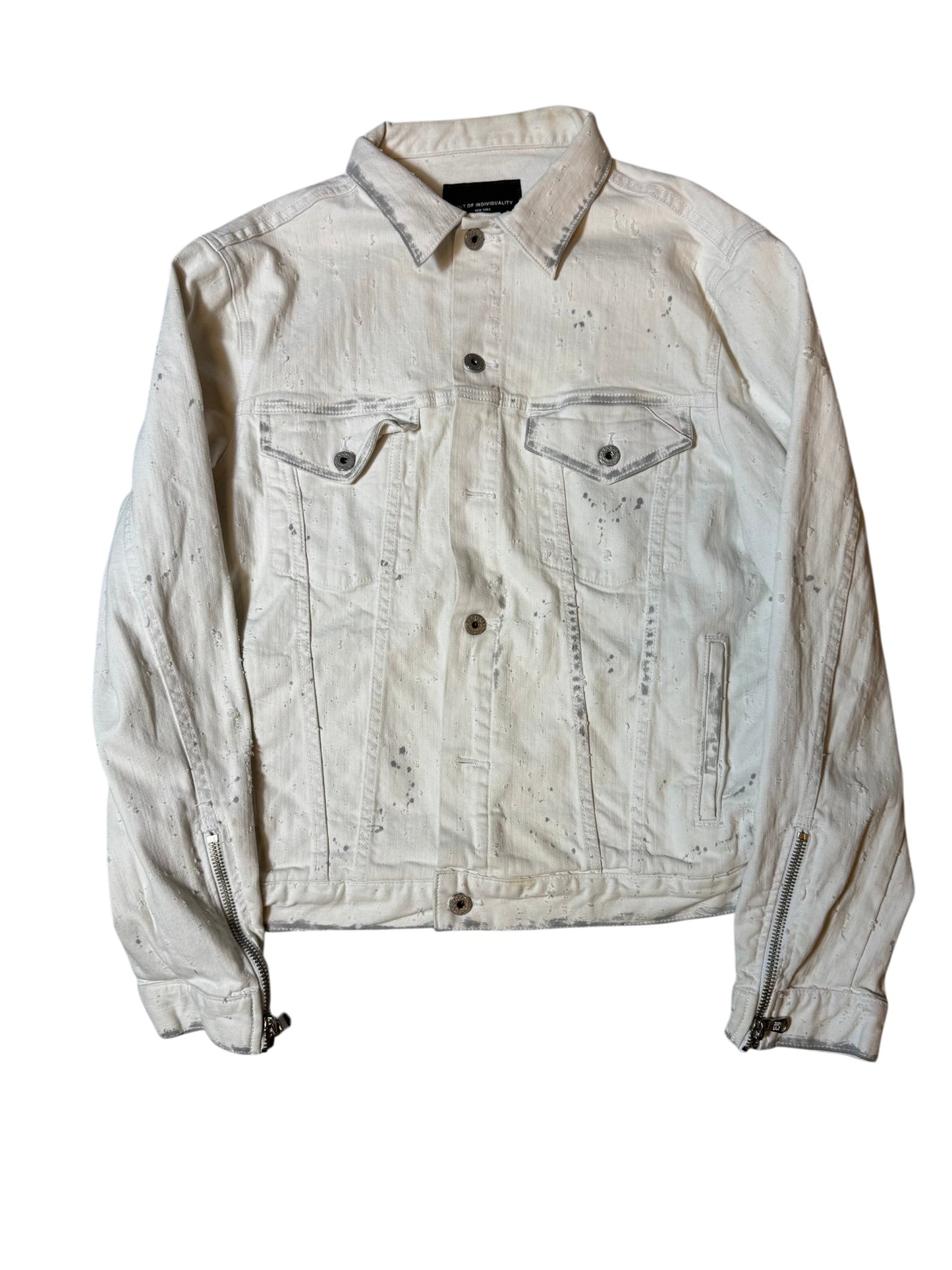 Cult of individuality white denim set (36x34 jeans)