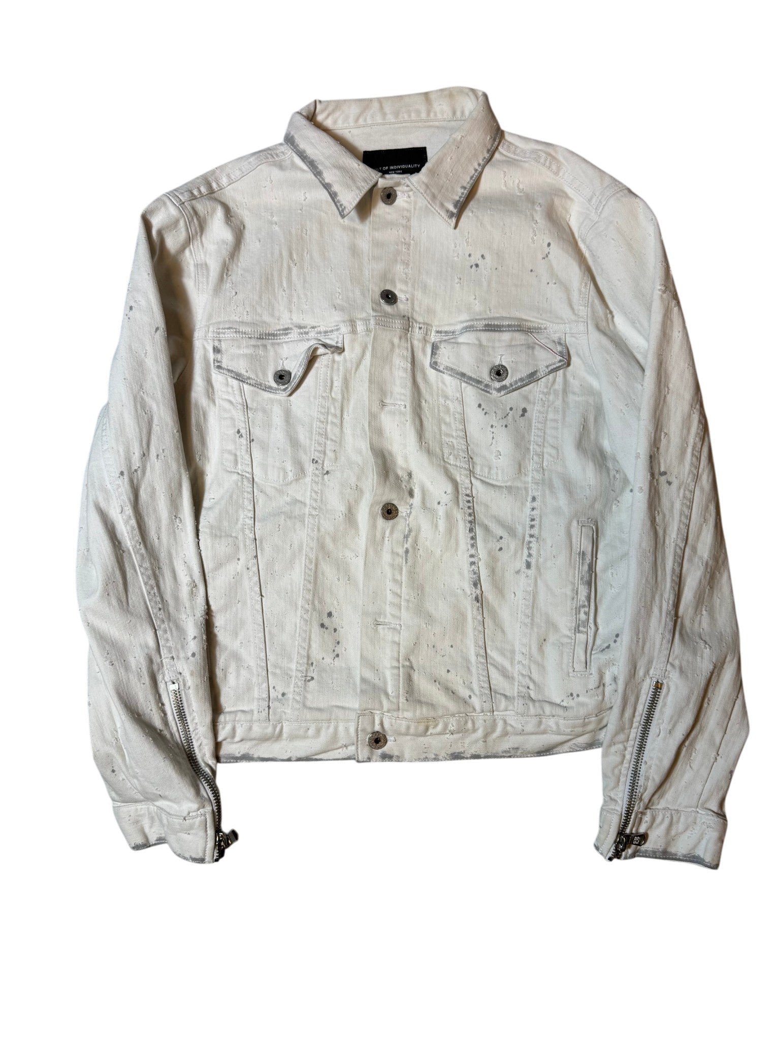 Cult of individuality white denim set (36x34 jeans)