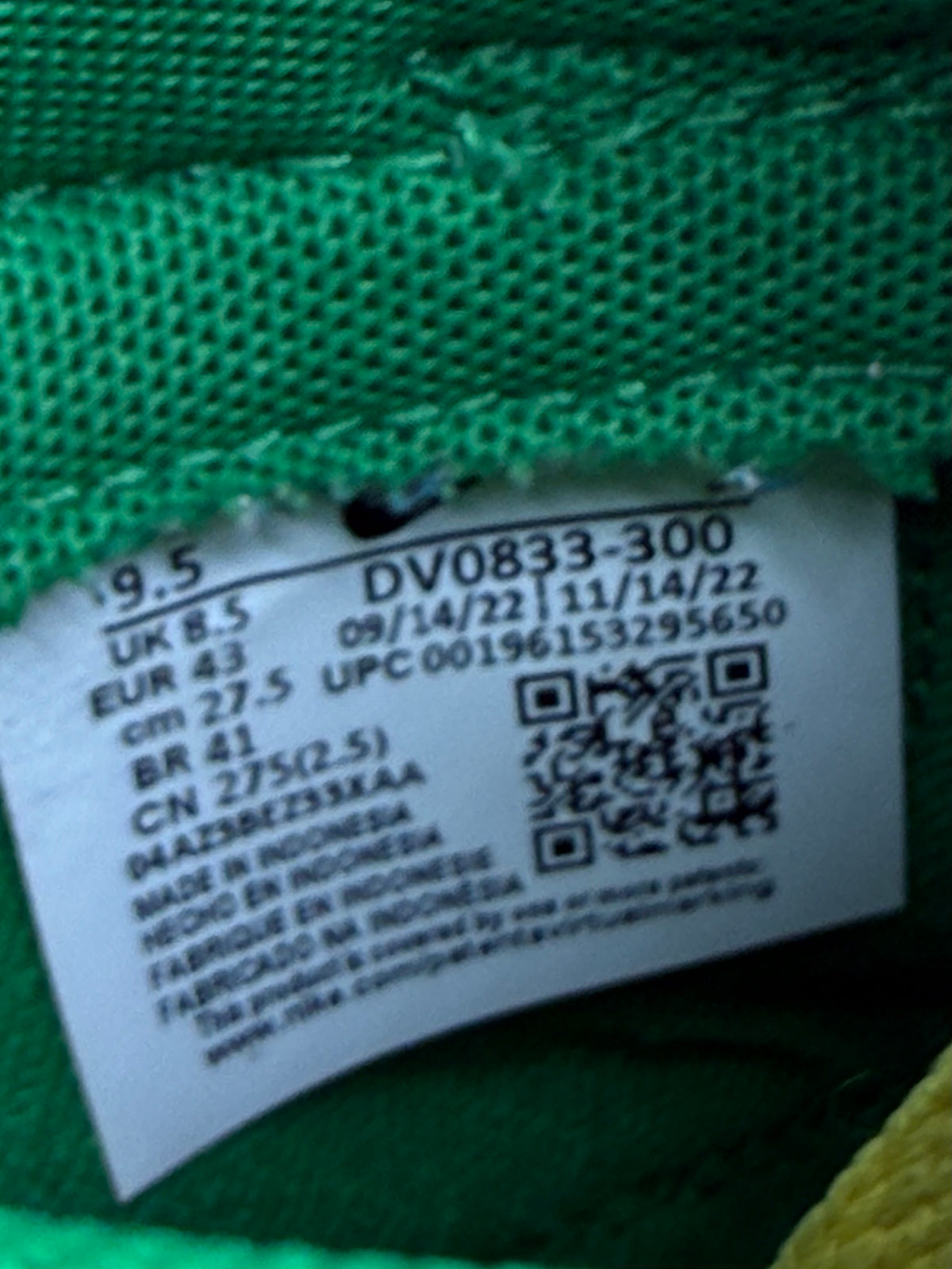 Nike Dunk Low Retro Reverse Brazil
