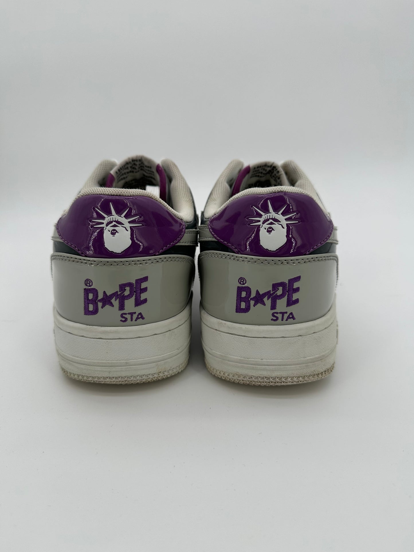 Bapesta Patent Leather White/Purple