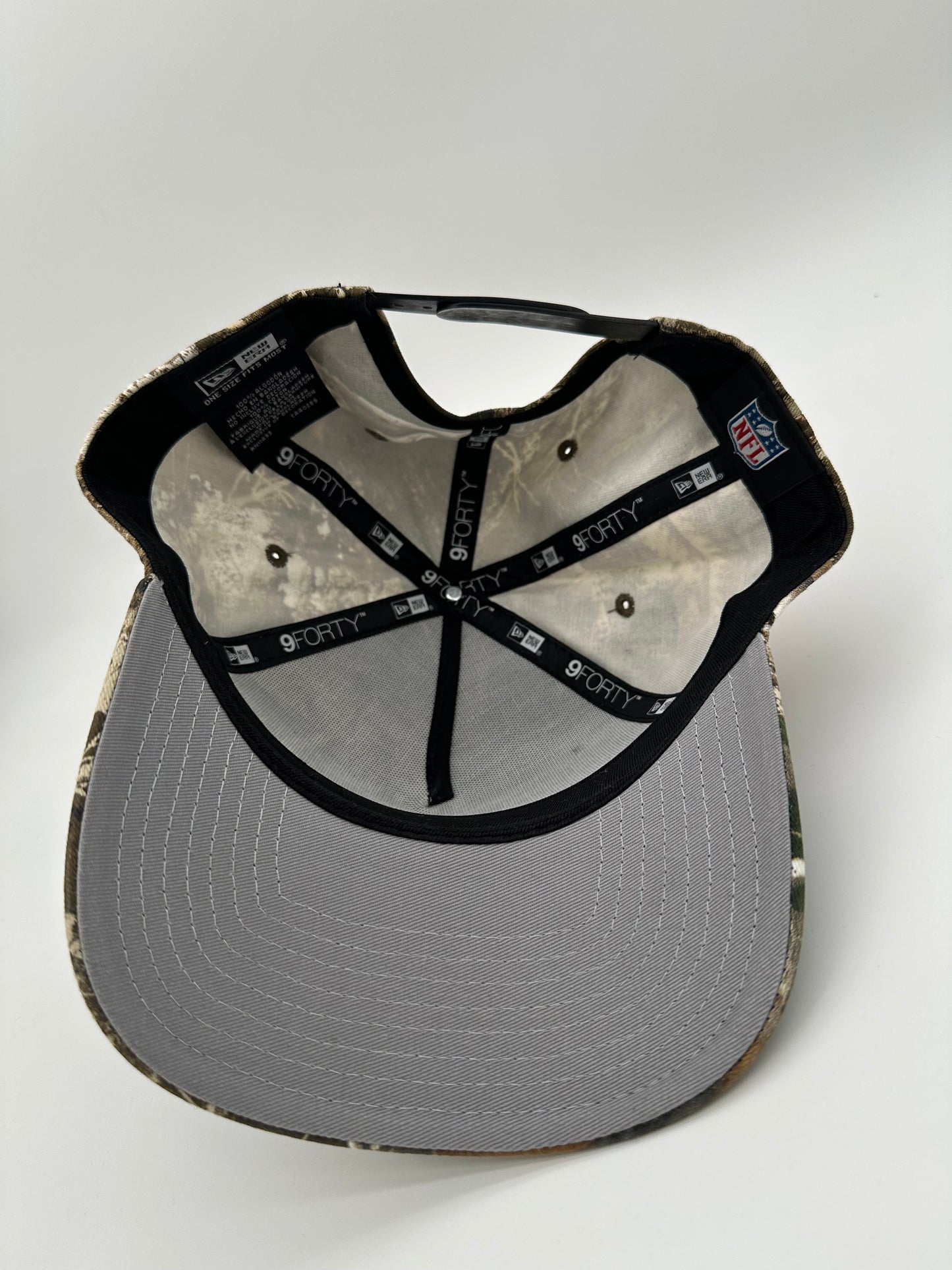 New Era Camo Raiders Snapback
