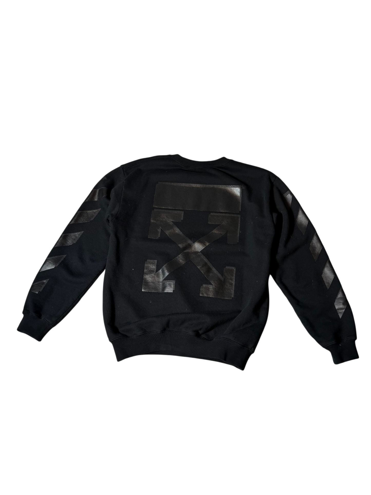OFF-WHITE Black Rubber Arrow Sweatshirt