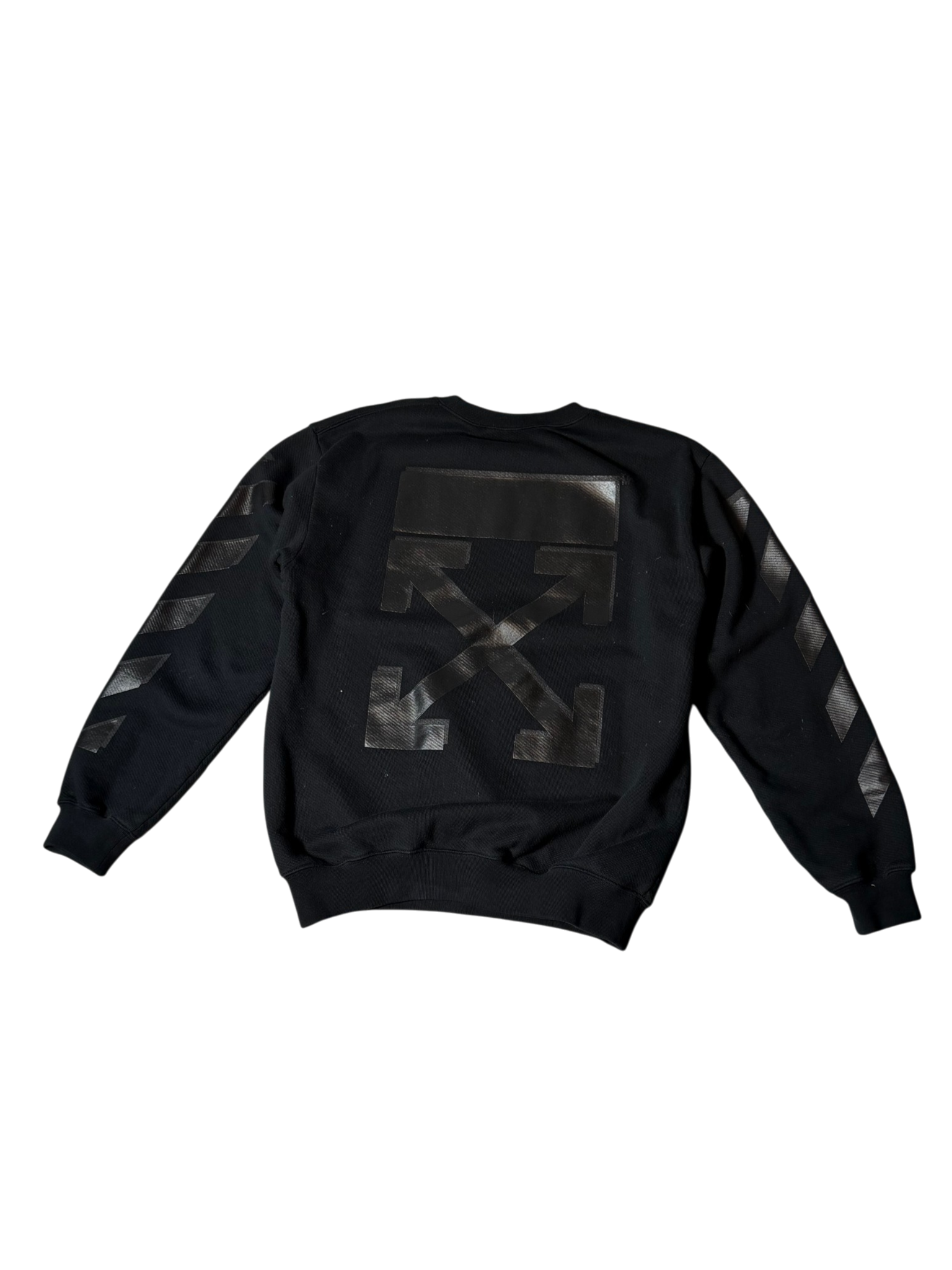 OFF-WHITE Black Rubber Arrow Sweatshirt
