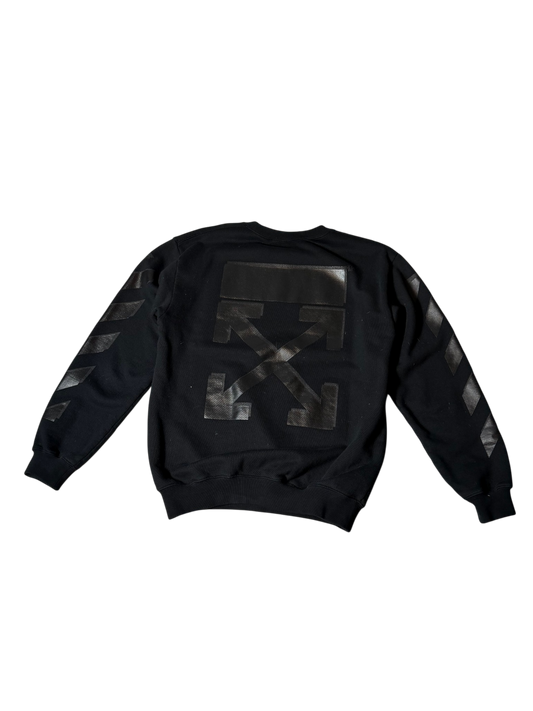 OFF-WHITE Black Rubber Arrow Sweatshirt